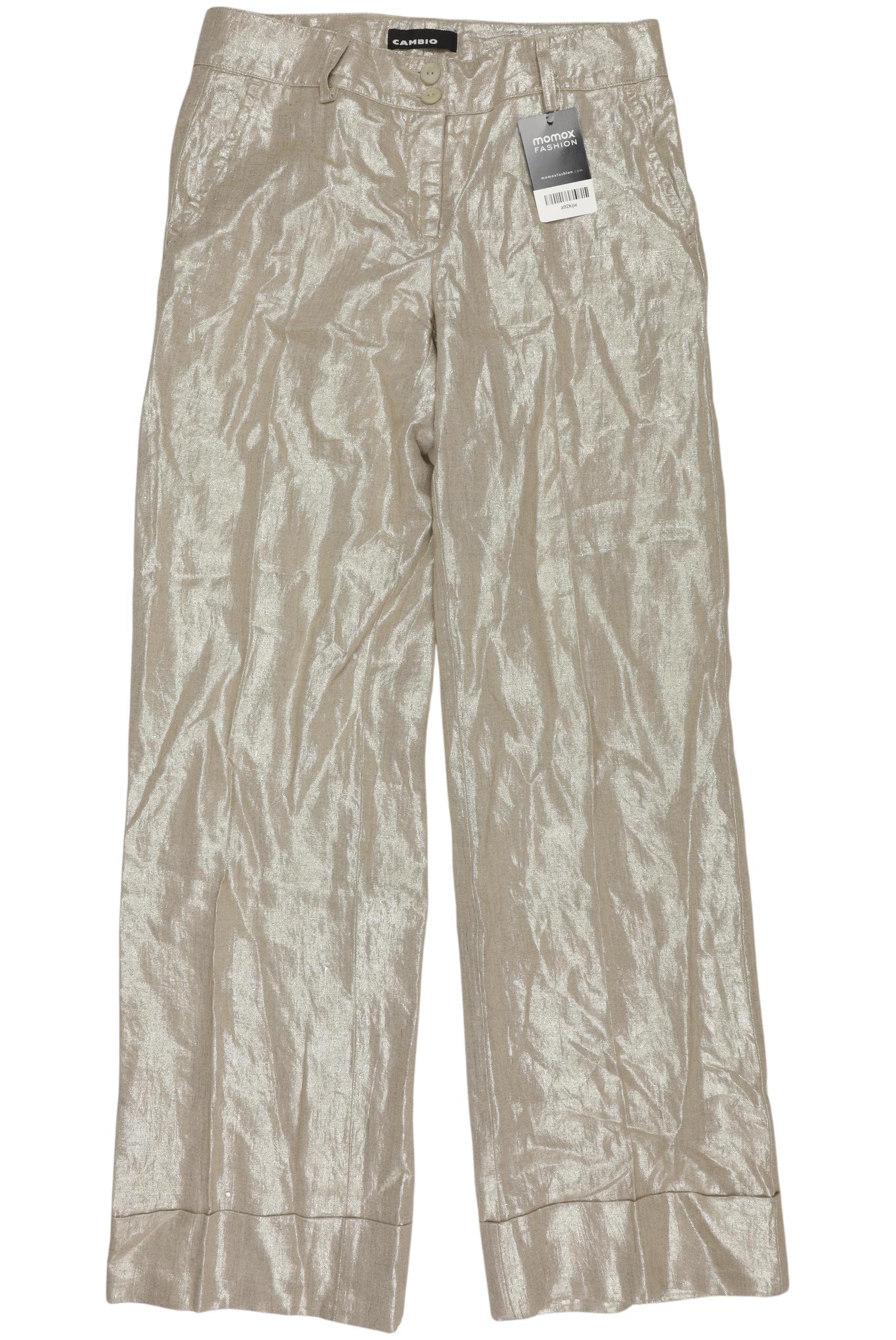 

Cambio Damen Stoffhose, silber, Gr. 36