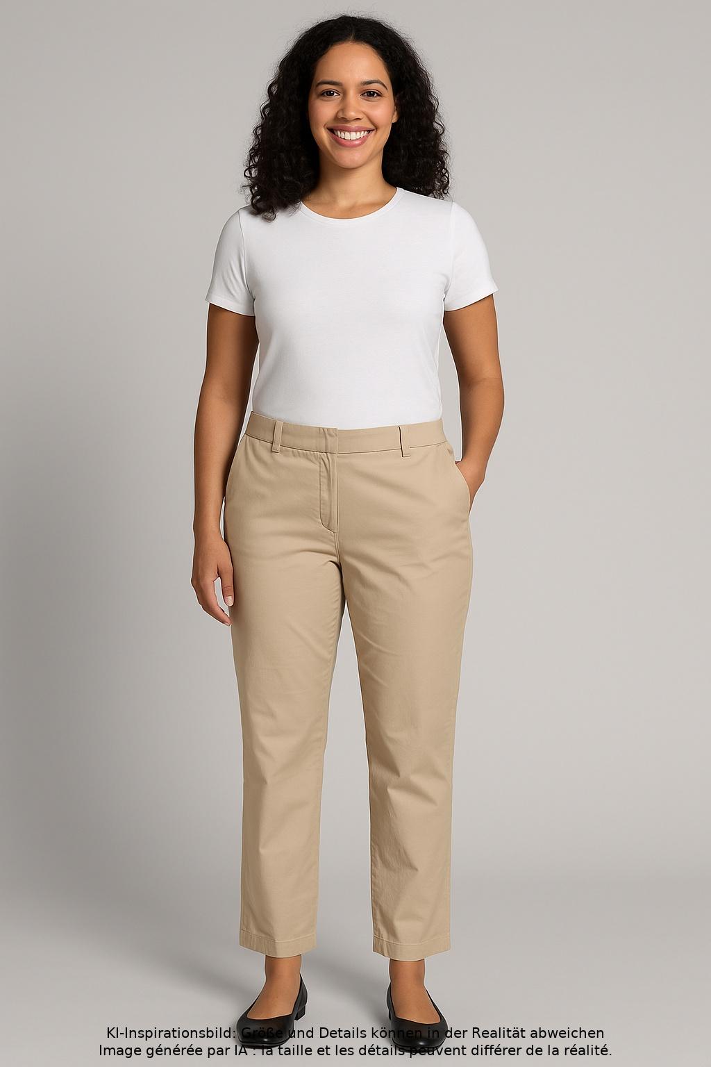 

Cambio Damen Stoffhose, beige, Gr. 42