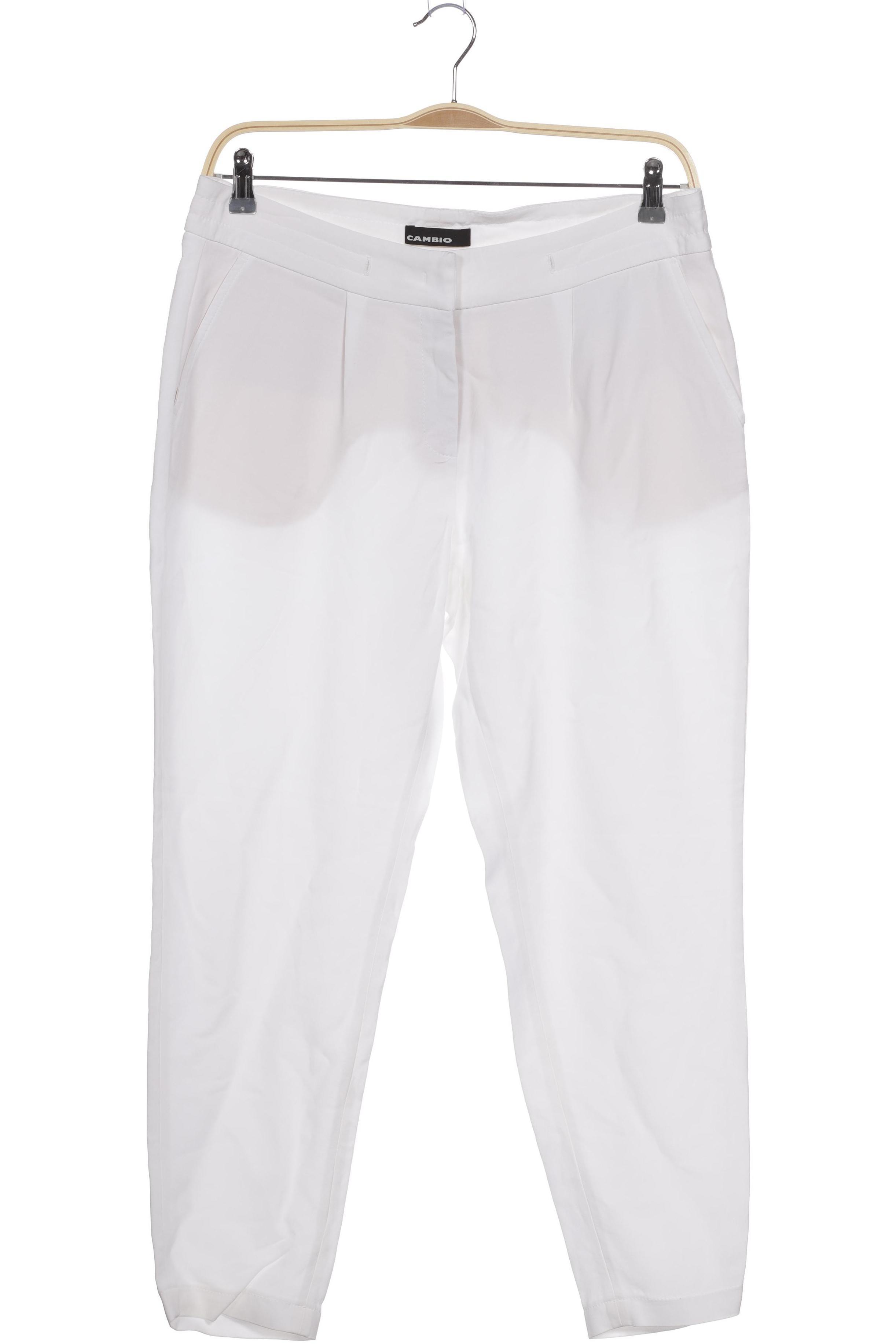 

Cambio Damen Stoffhose, weiß, Gr. 40