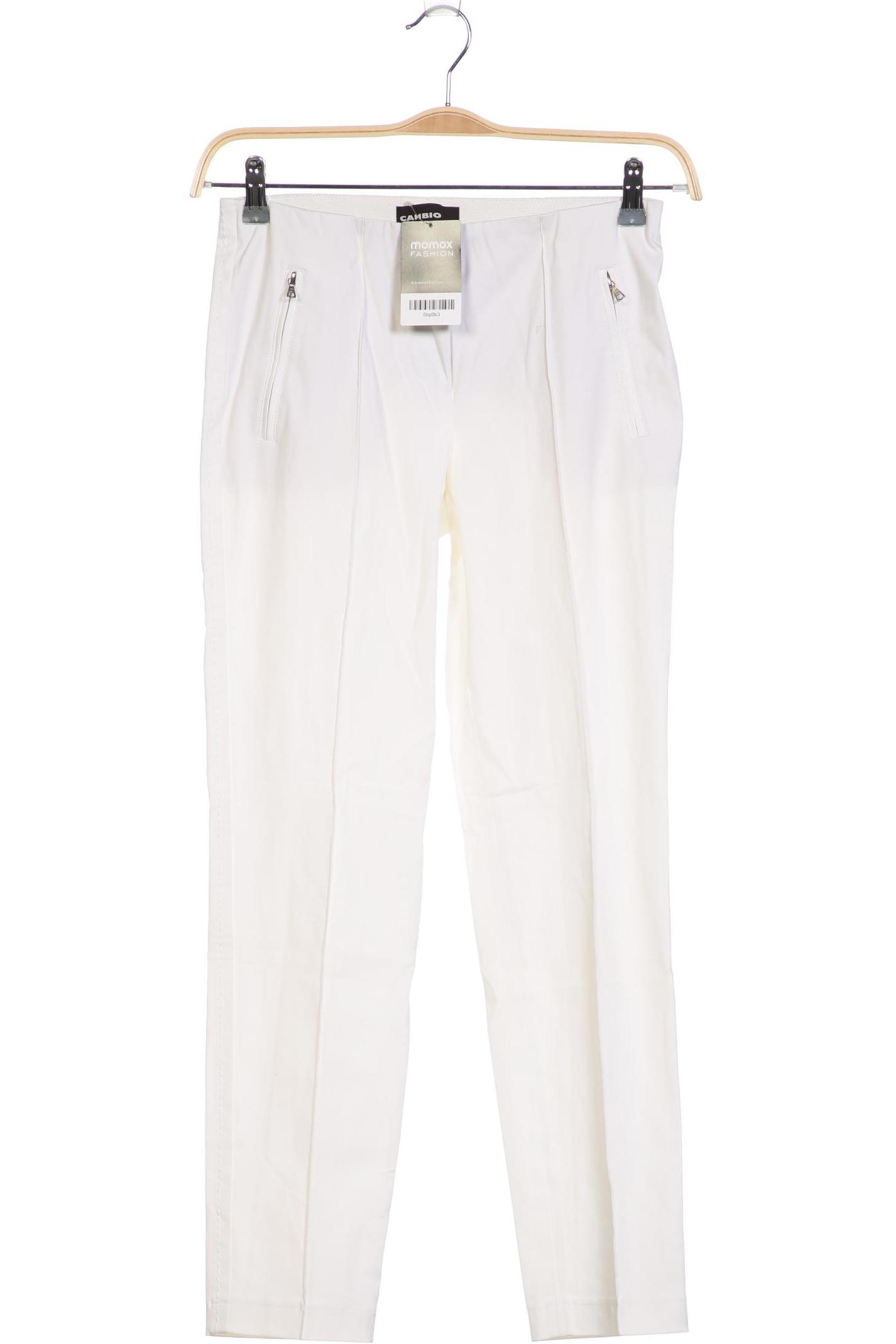 

Cambio Damen Stoffhose, weiß, Gr. 36