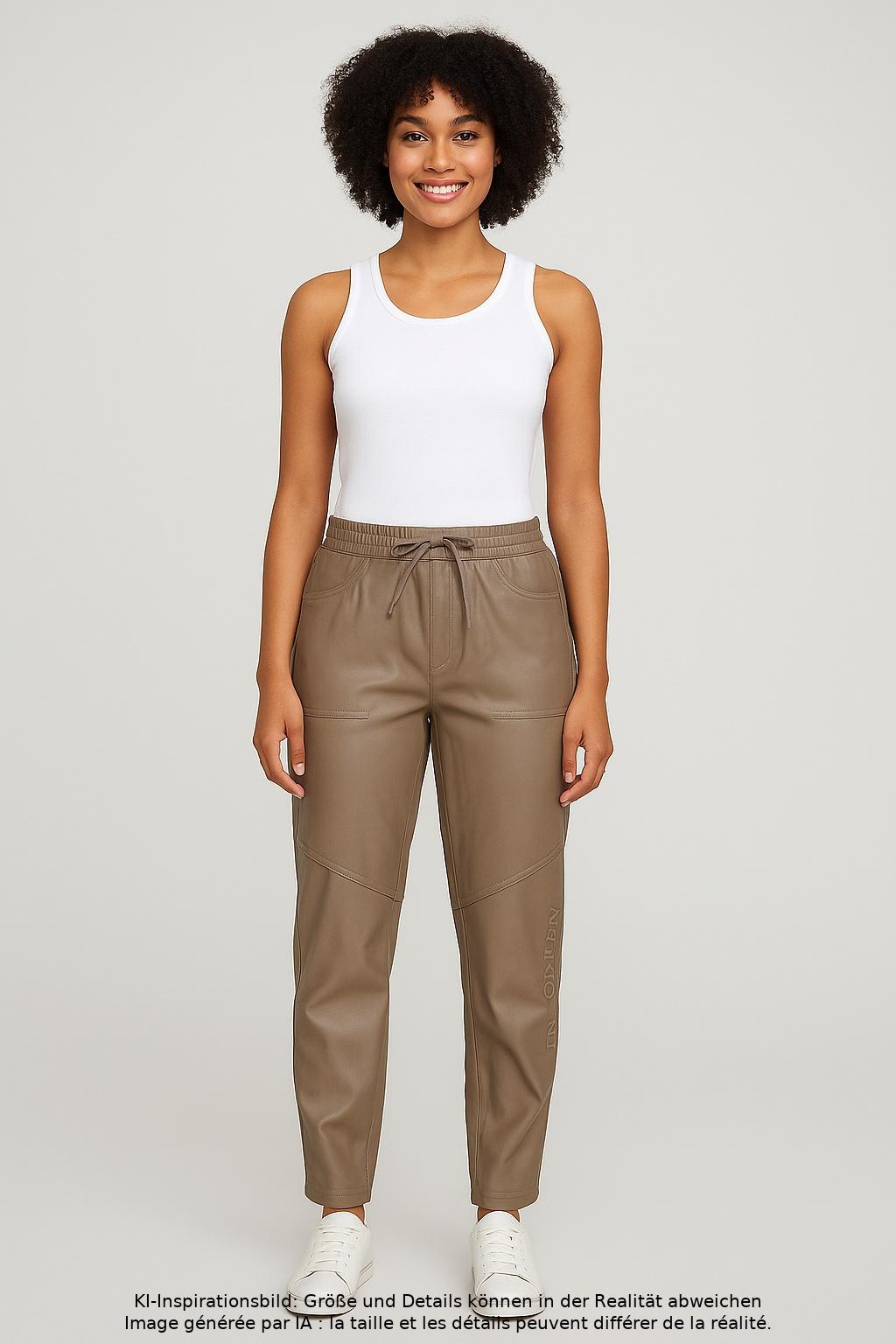 

Cambio Damen Stoffhose, beige, Gr. 40