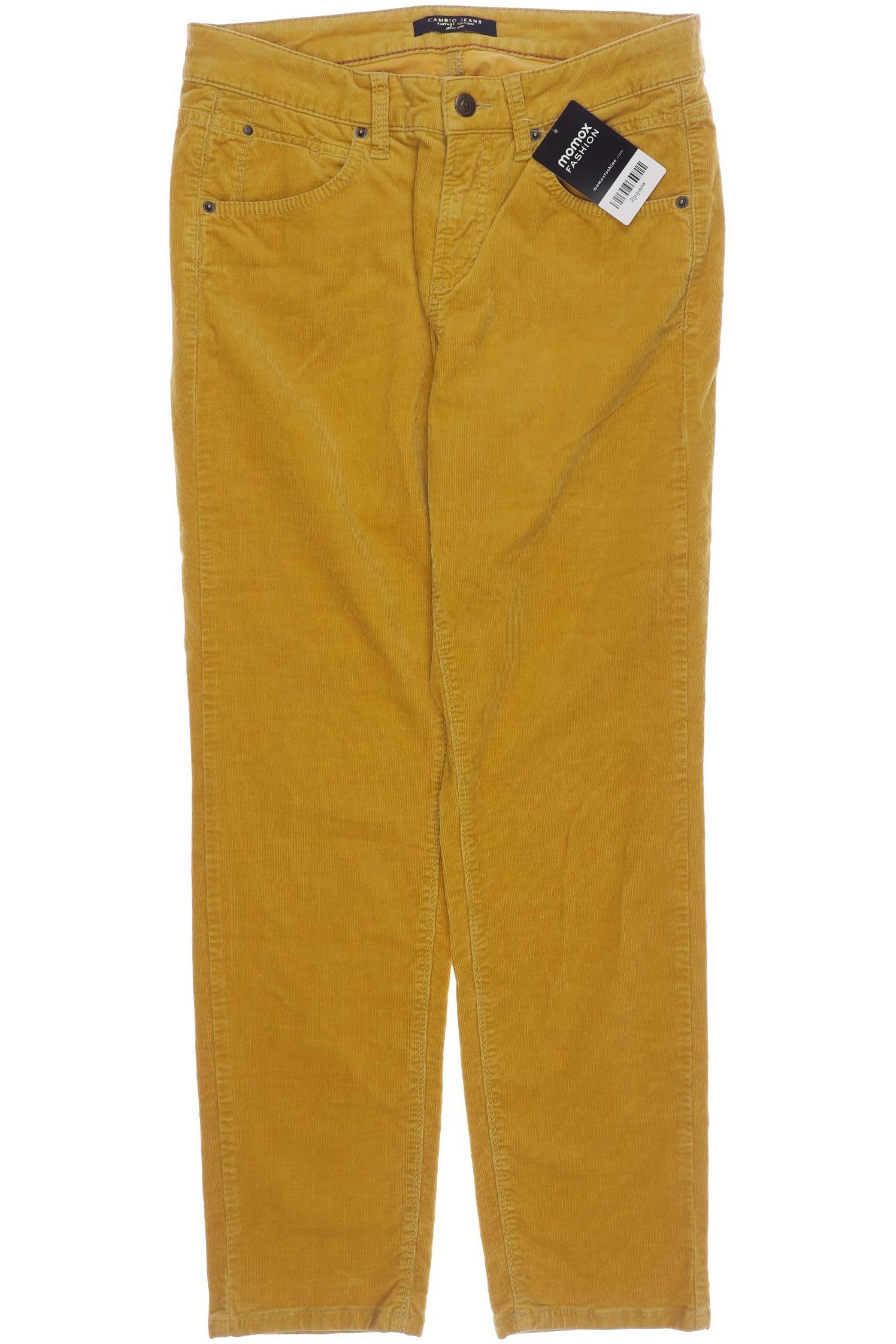

Cambio Damen Stoffhose, gelb, Gr. 38