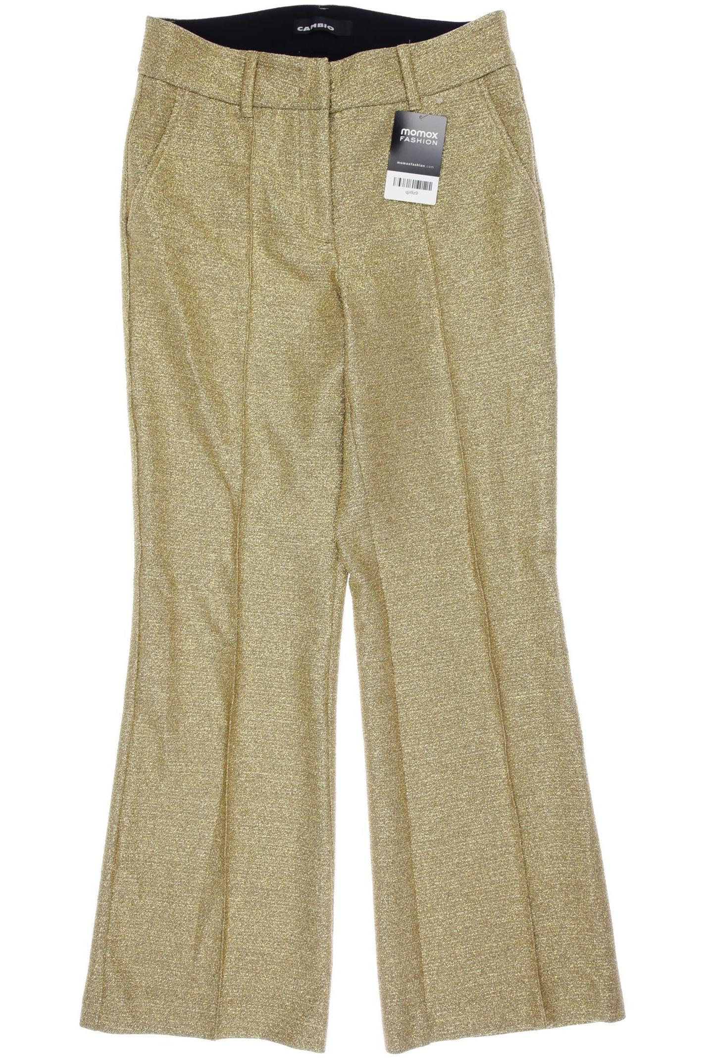 

Cambio Damen Stoffhose, gold, Gr. 34