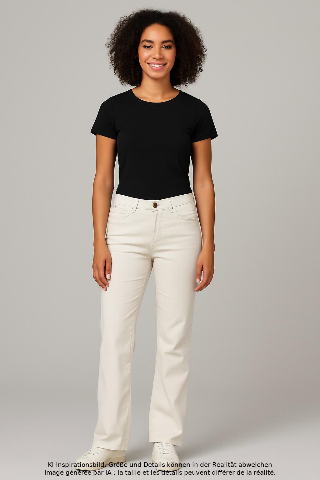 

Cambio Damen Stoffhose, cremeweiß, Gr. 27