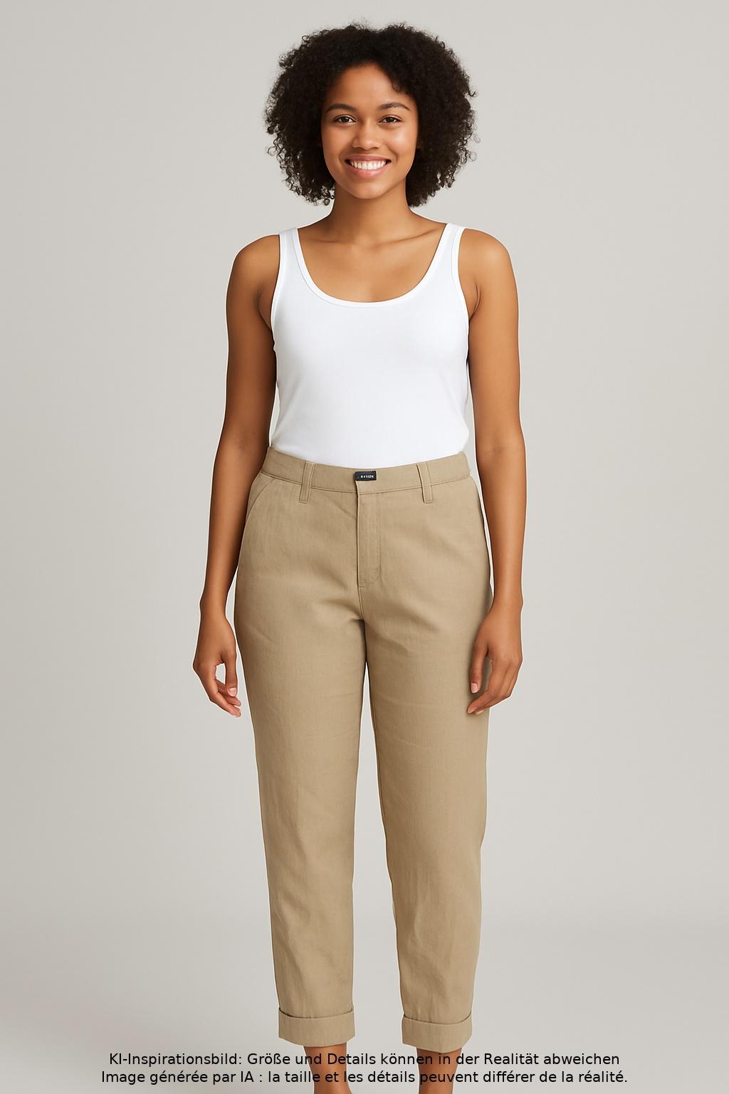 

Cambio Damen Stoffhose, beige, Gr. 32