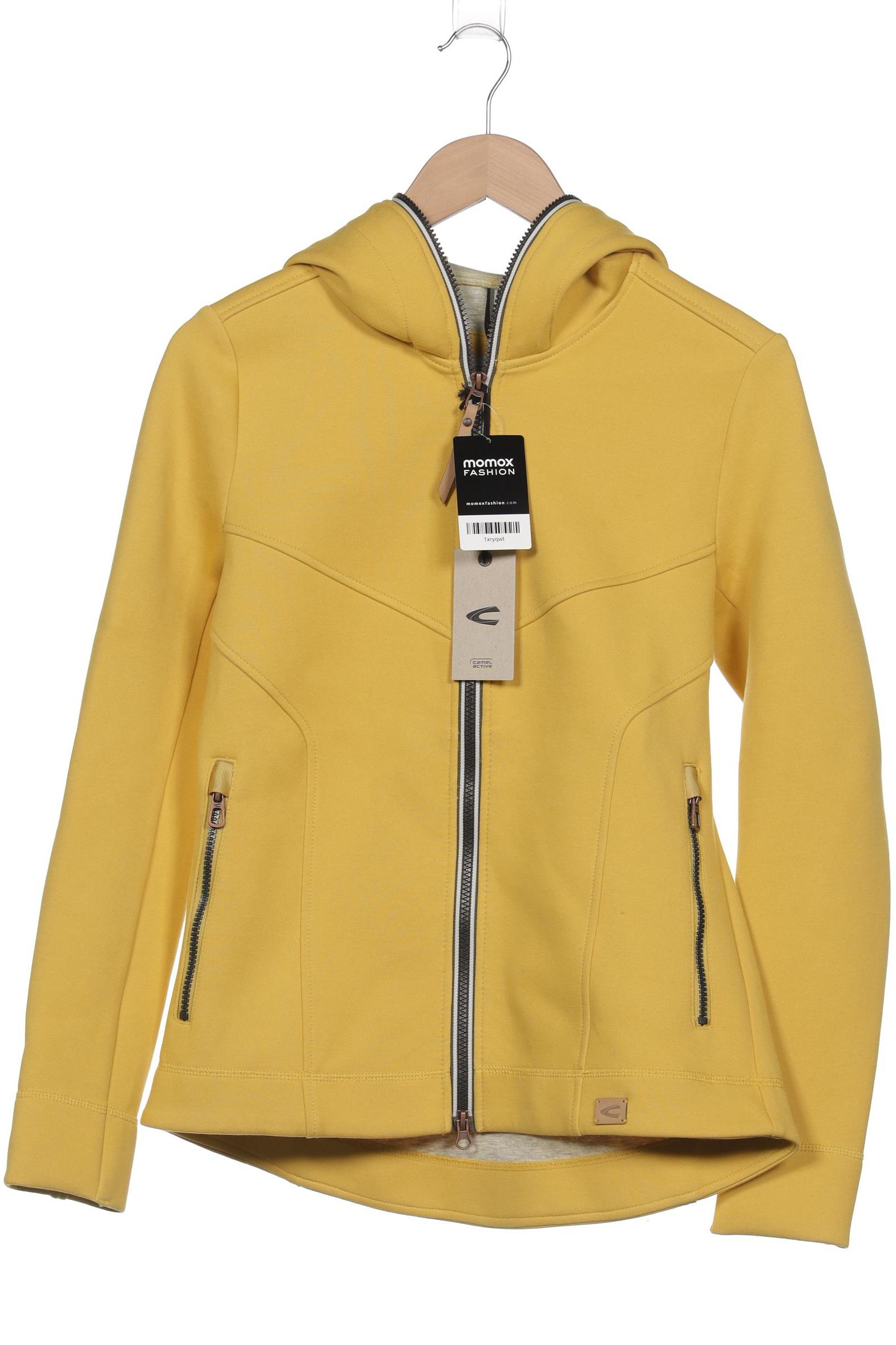 

camel active Damen Kapuzenpullover, gelb, Gr. 36