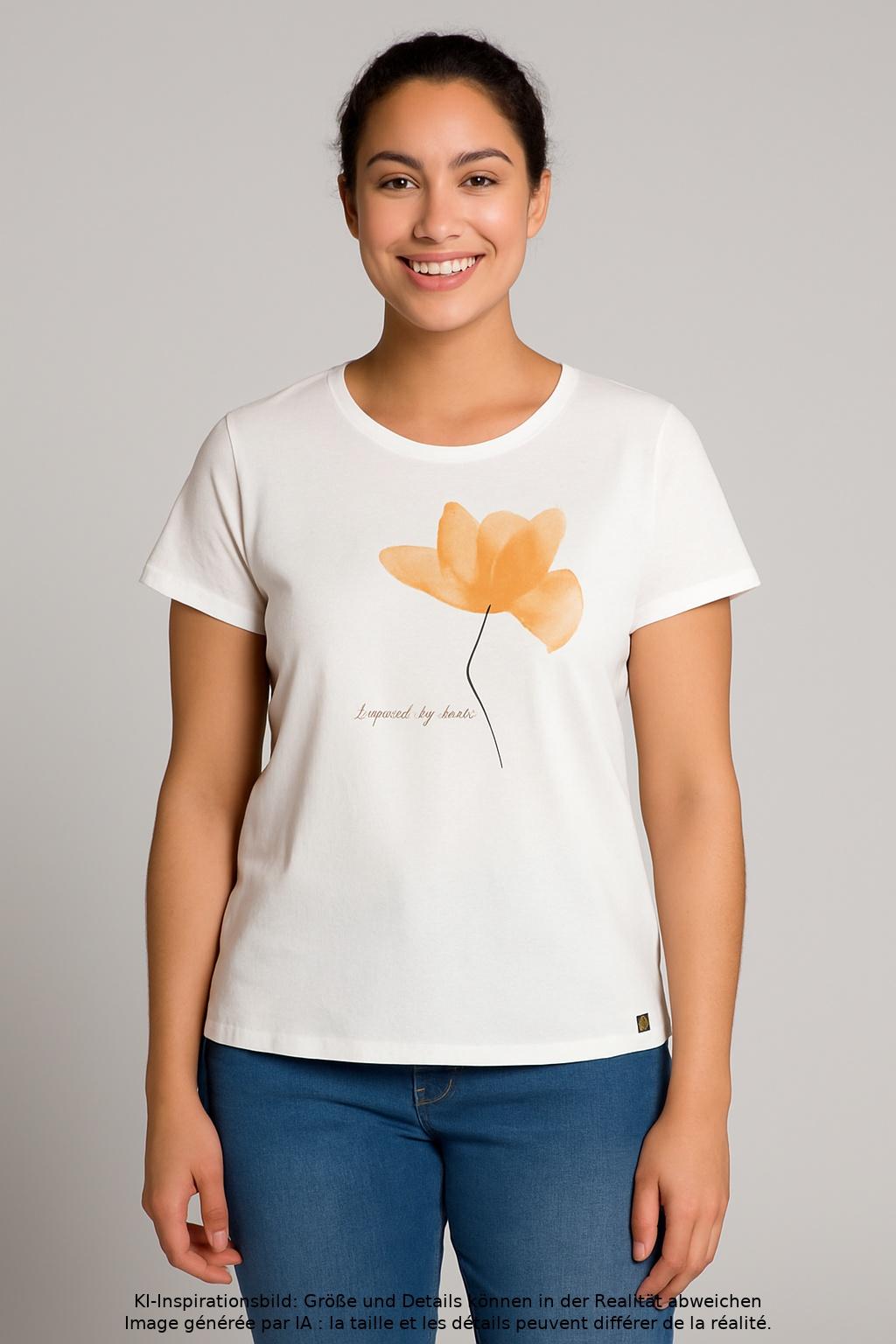 

camel active Damen T-Shirt, weiß, Gr. 42