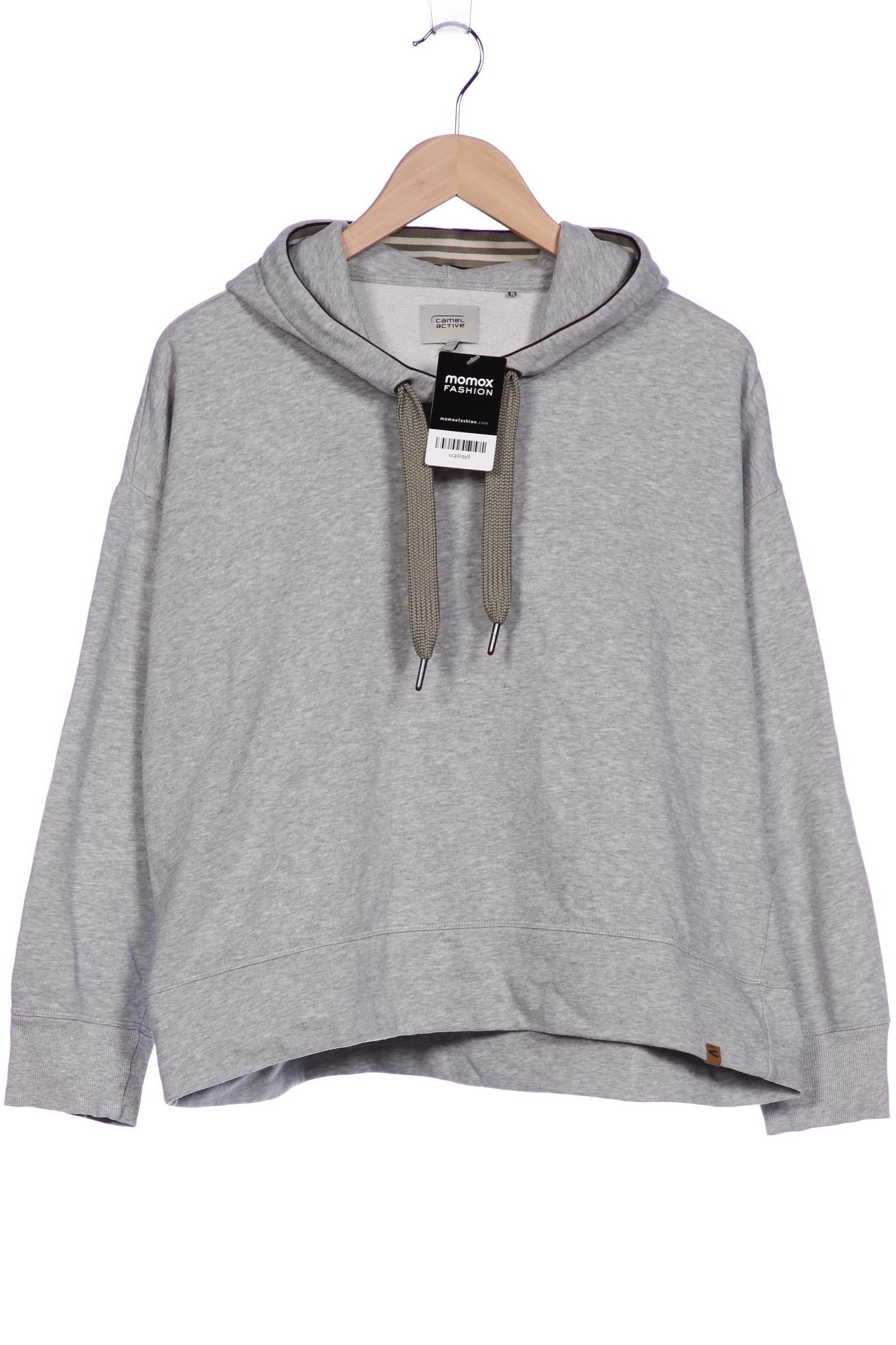 

camel active Damen Kapuzenpullover, grau, Gr. 42