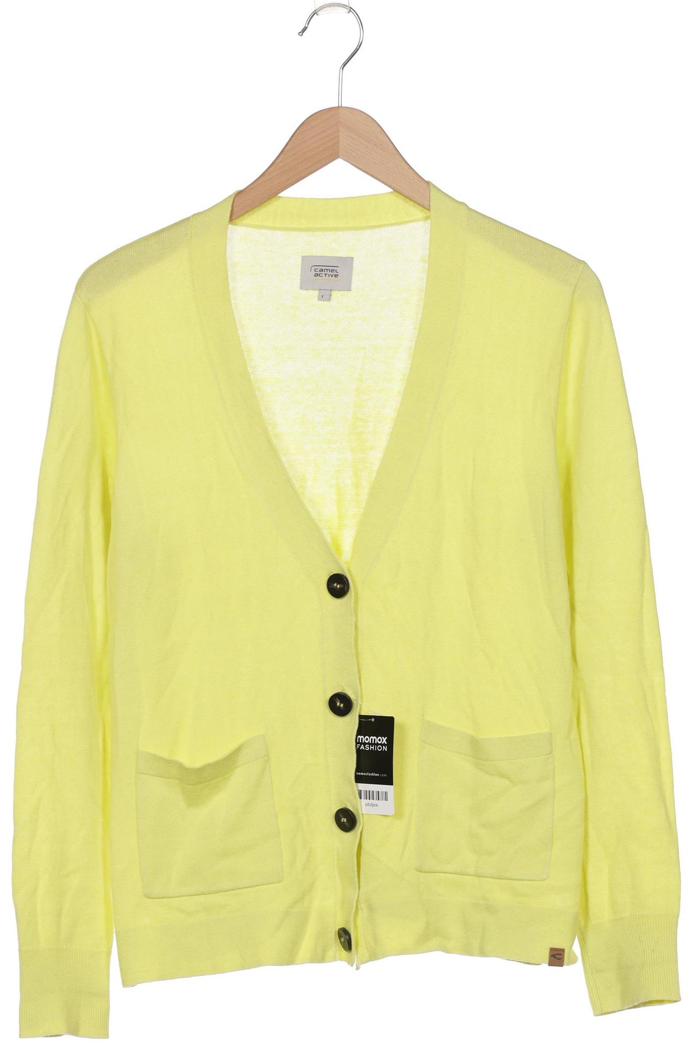 

camel active Damen Strickjacke, gelb, Gr. 42