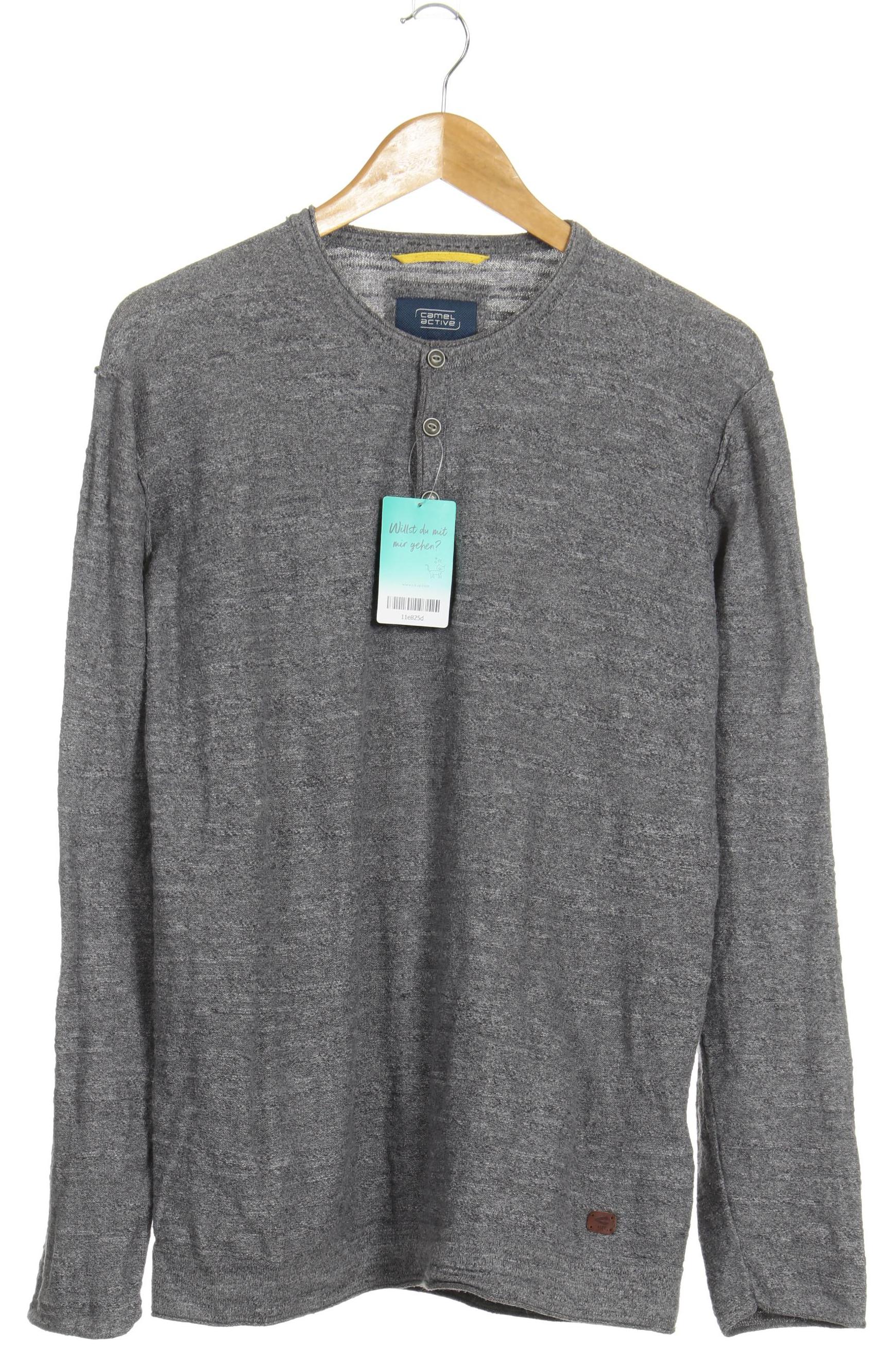 

camel active Herren Langarmshirt, grau, Gr. 52
