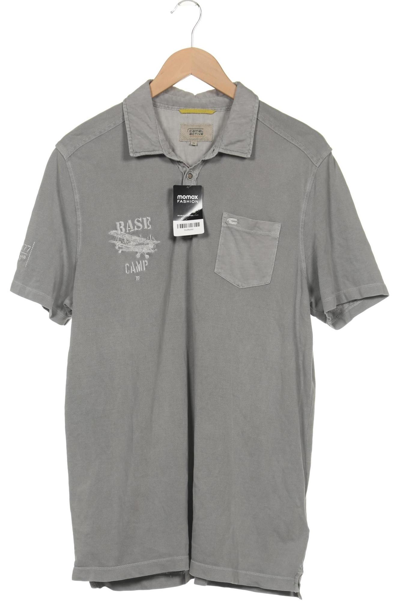 

camel active Herren Poloshirt, grau, Gr. 54