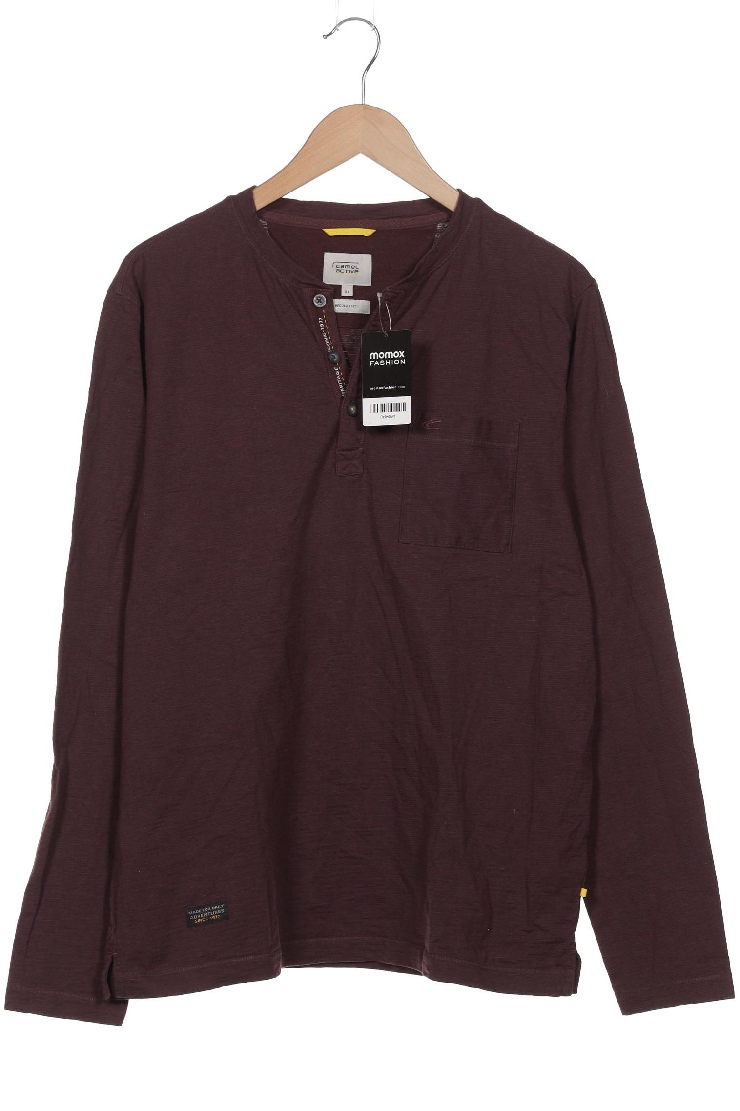 

camel active Herren Langarmshirt, bordeaux, Gr. 54