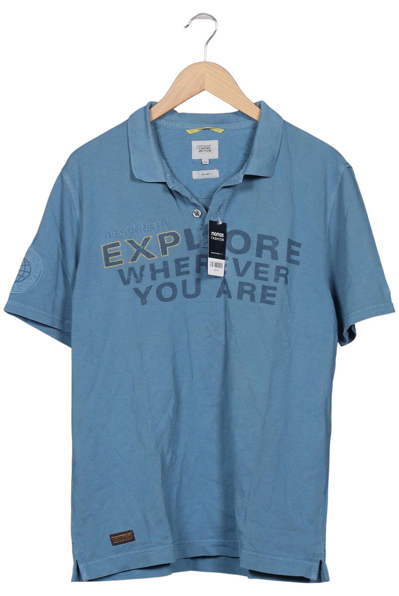 

camel active Herren Poloshirt, blau, Gr. 54
