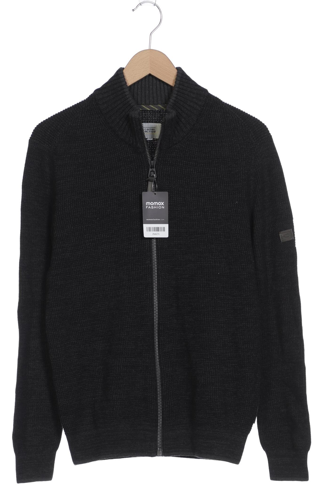 

camel active Herren Strickjacke, schwarz, Gr. 46