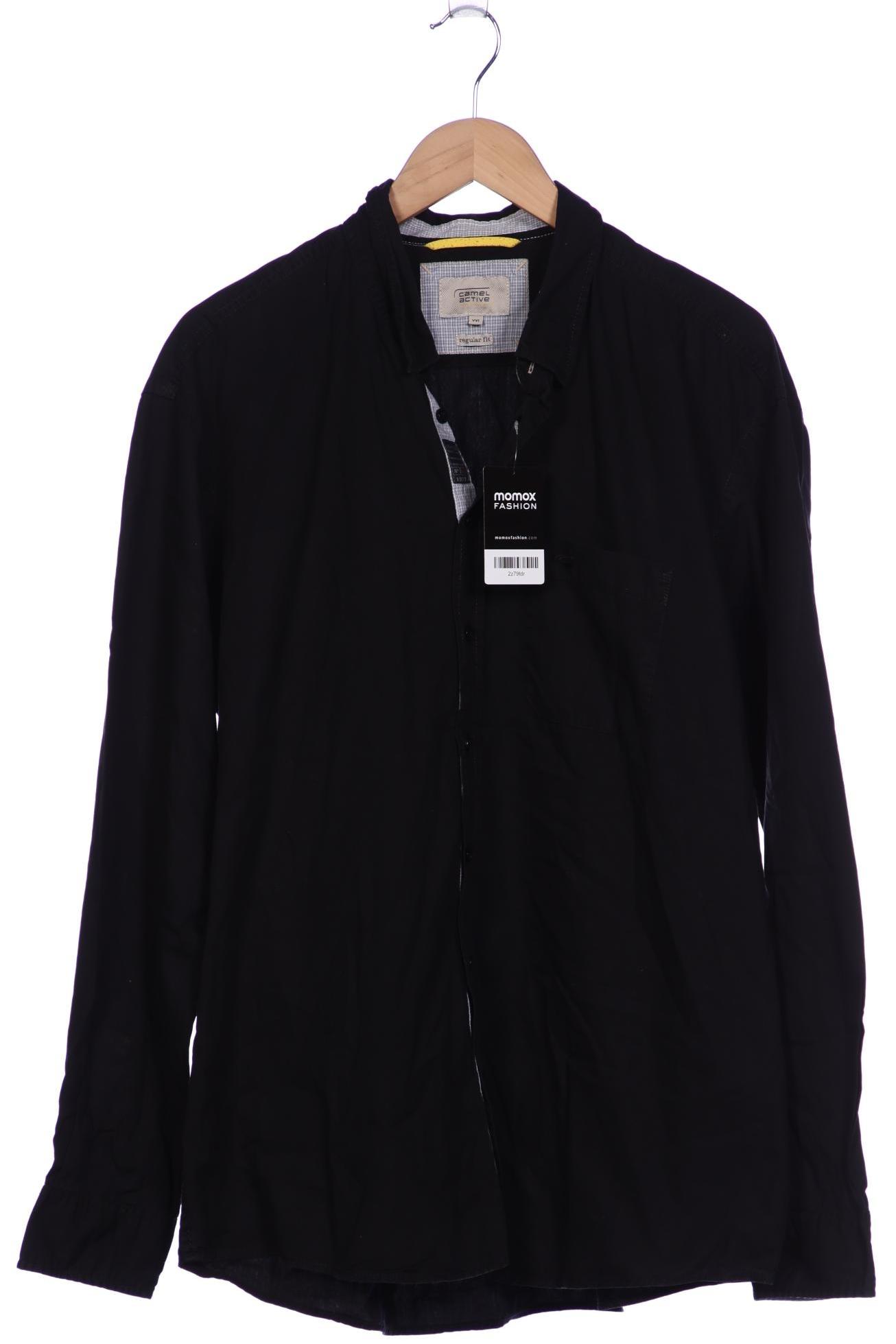

camel active Herren Hemd, schwarz, Gr. 56