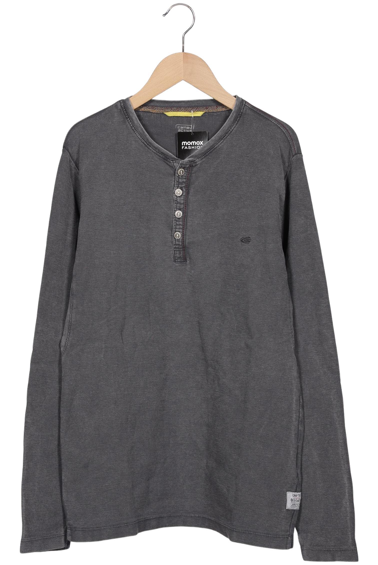 

camel active Herren Langarmshirt, grau, Gr. 48