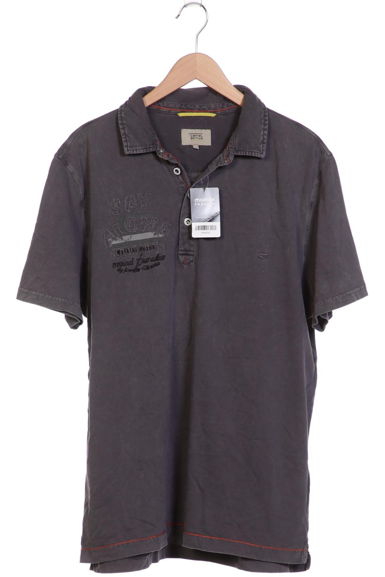

camel active Herren Poloshirt, grau, Gr. 56