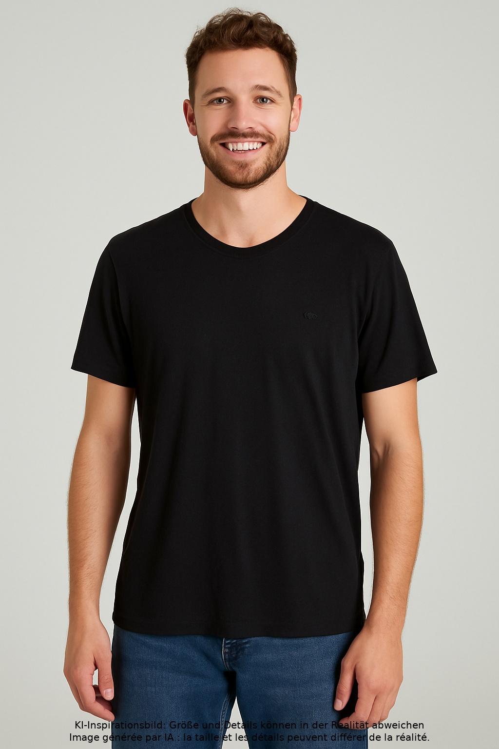 

camel active Herren T-Shirt, schwarz, Gr. 52