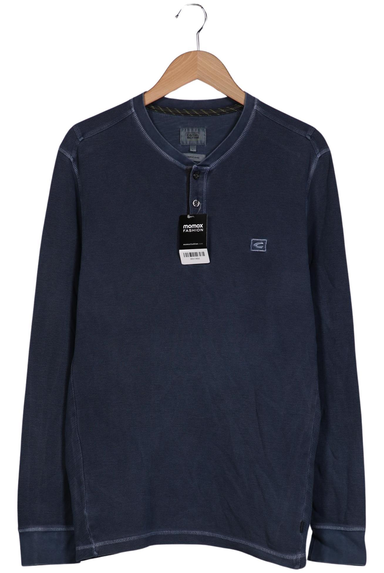 

camel active Herren Langarmshirt, blau, Gr. 52