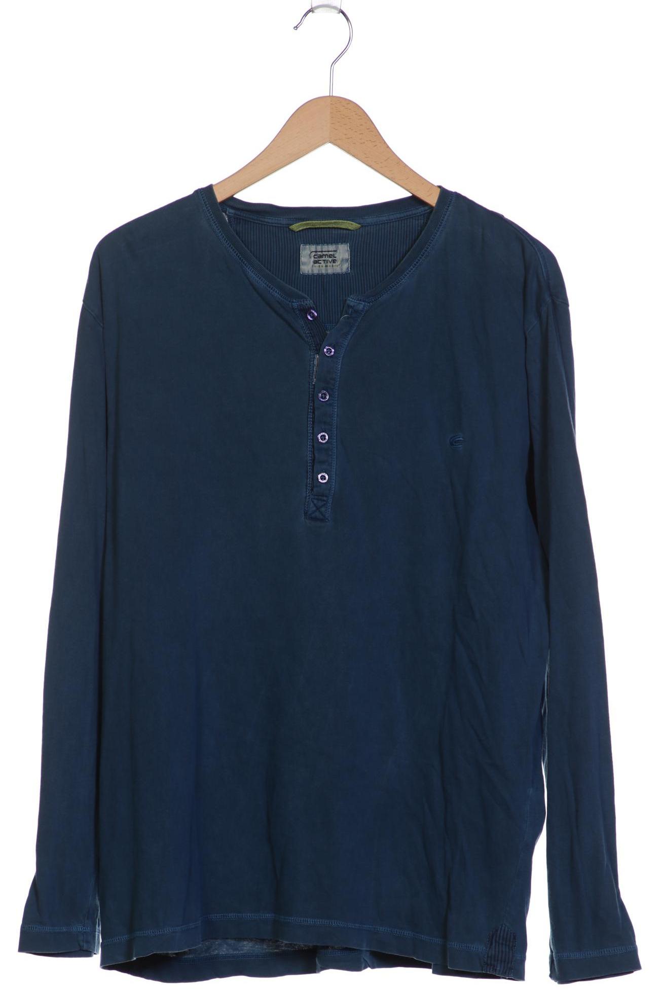 

camel active Herren Langarmshirt, blau, Gr. 54