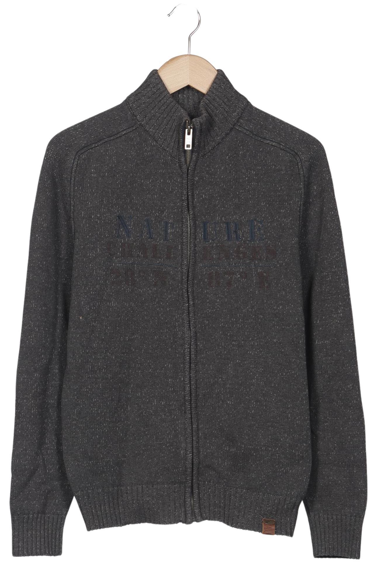 

camel active Herren Strickjacke, grau, Gr. 48