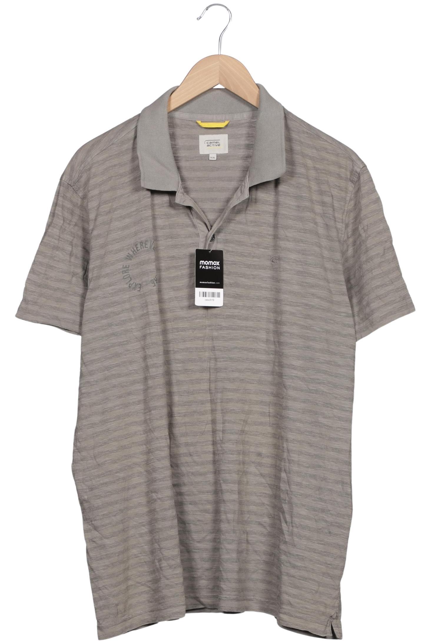 

camel active Herren Poloshirt, grau, Gr. 56