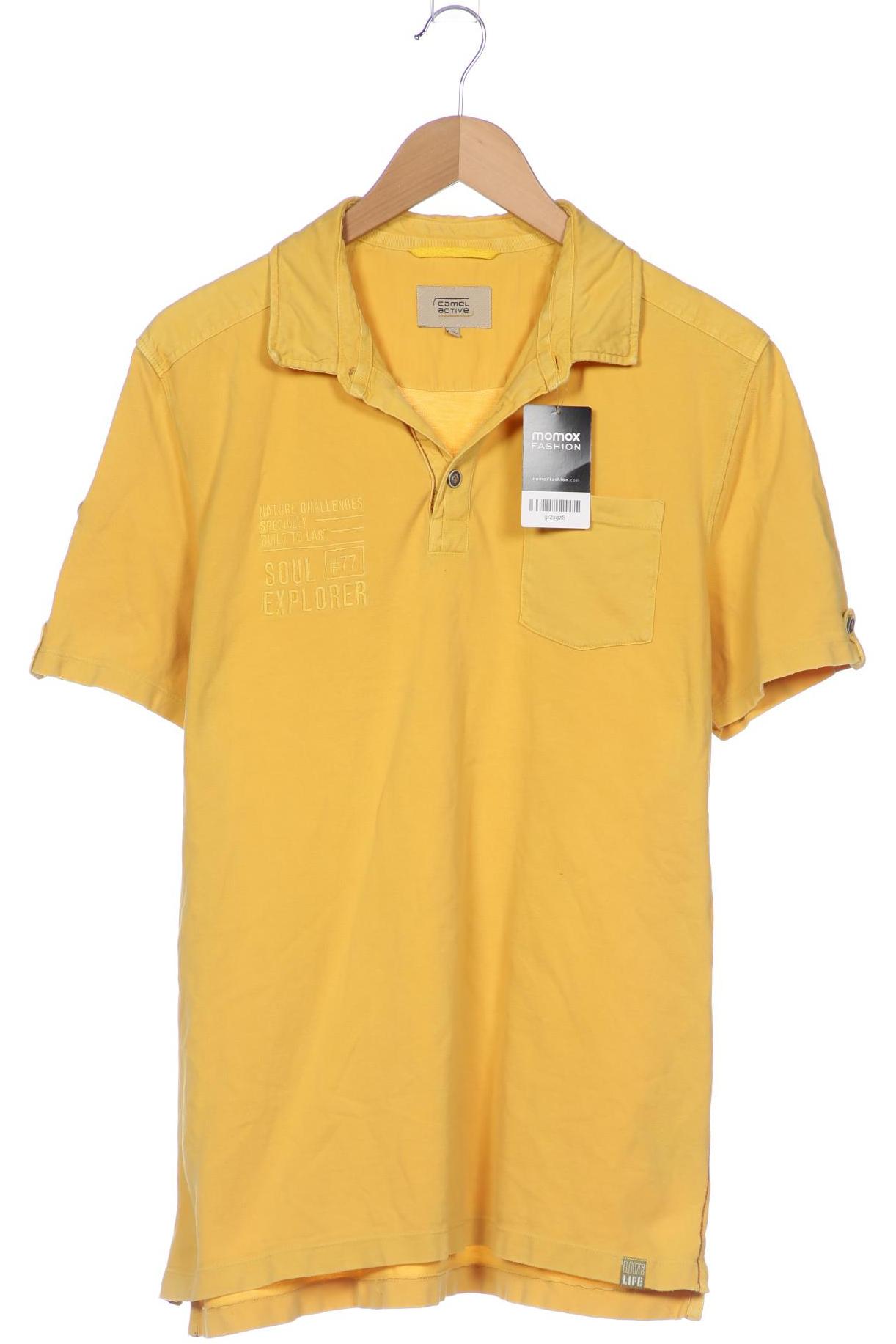 

camel active Herren Poloshirt, gelb, Gr. 54