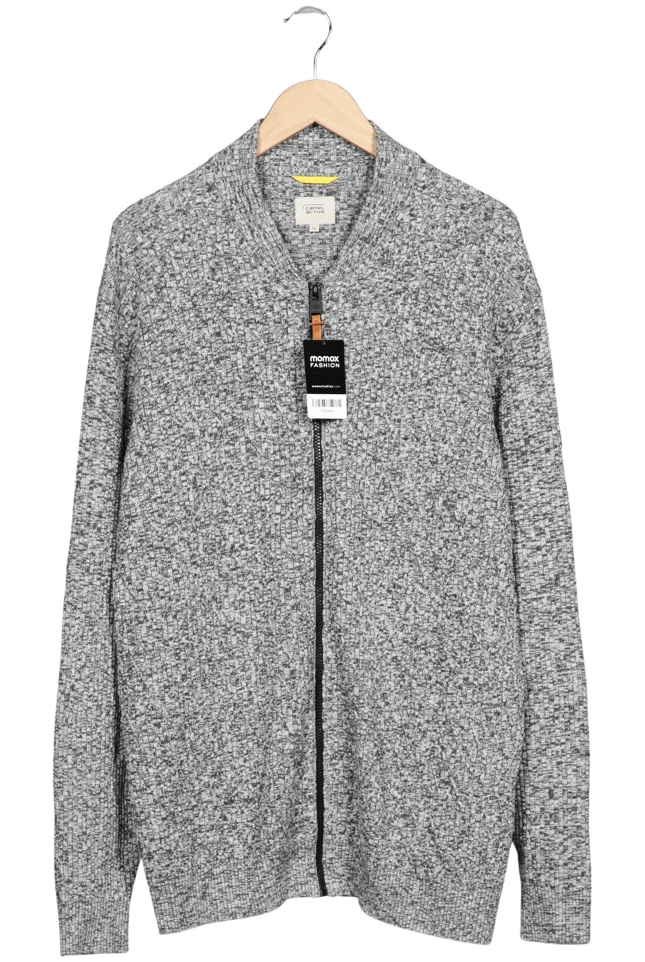 

camel active Herren Strickjacke, grau, Gr. 58
