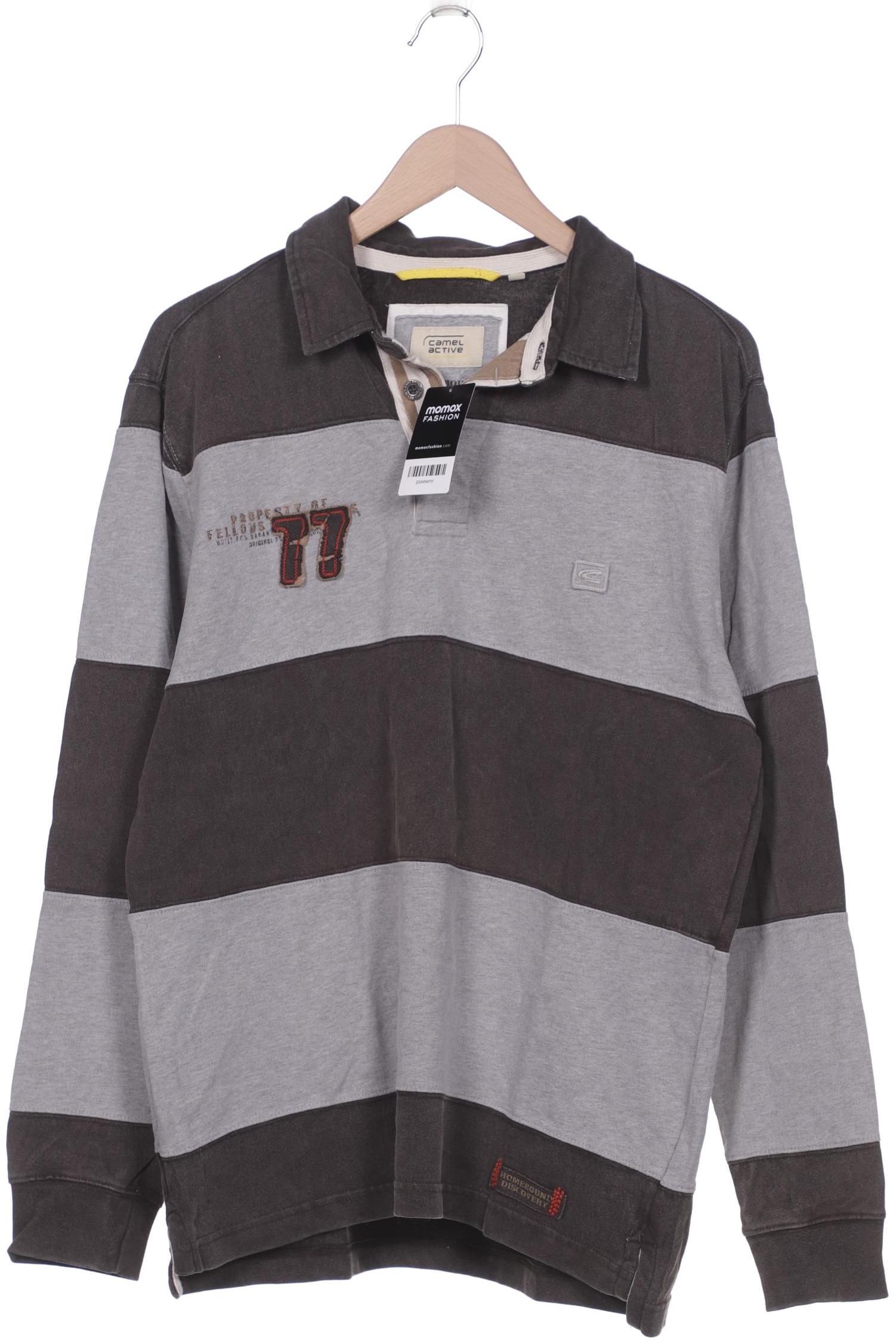 

camel active Herren Poloshirt, grau, Gr. 52