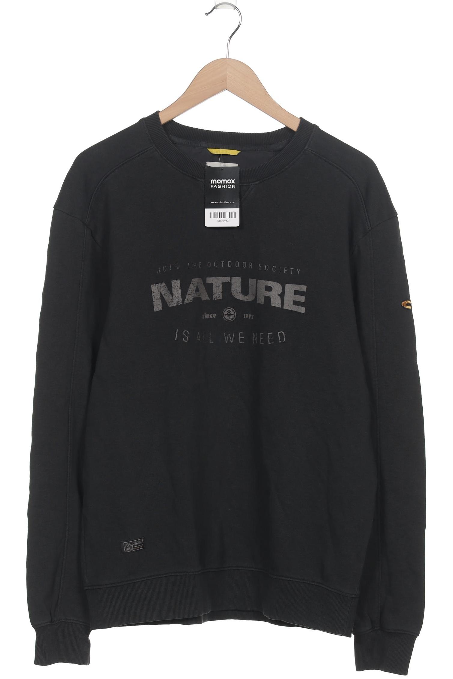 

camel active Herren Sweatshirt, schwarz, Gr. 52