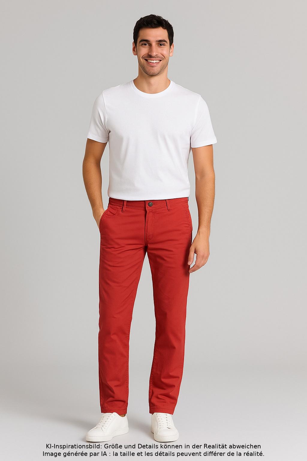 

camel active Herren Stoffhose, rot, Gr. 34