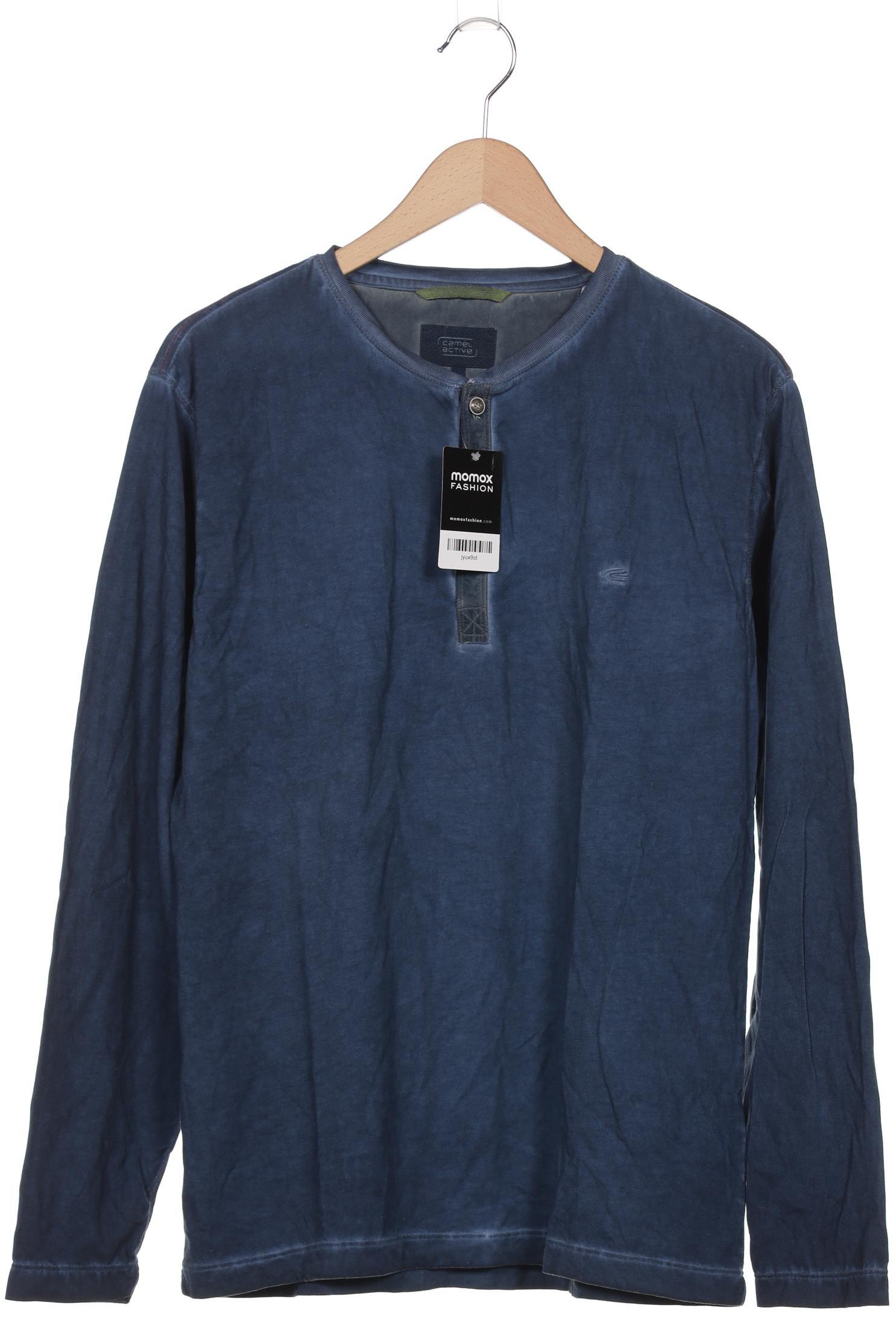 

camel active Herren Langarmshirt, blau, Gr. 52