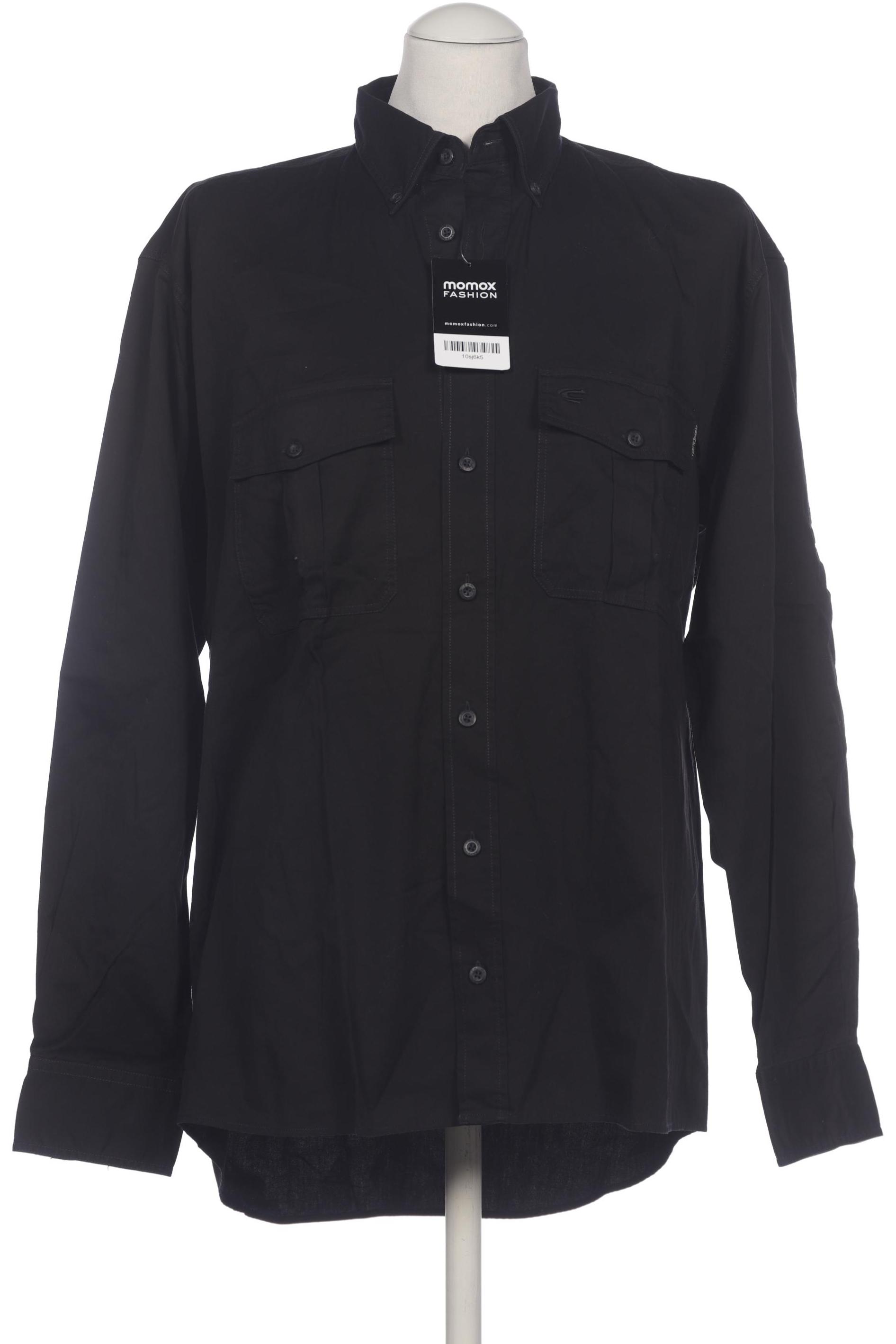 

camel active Herren Hemd, schwarz, Gr. 48