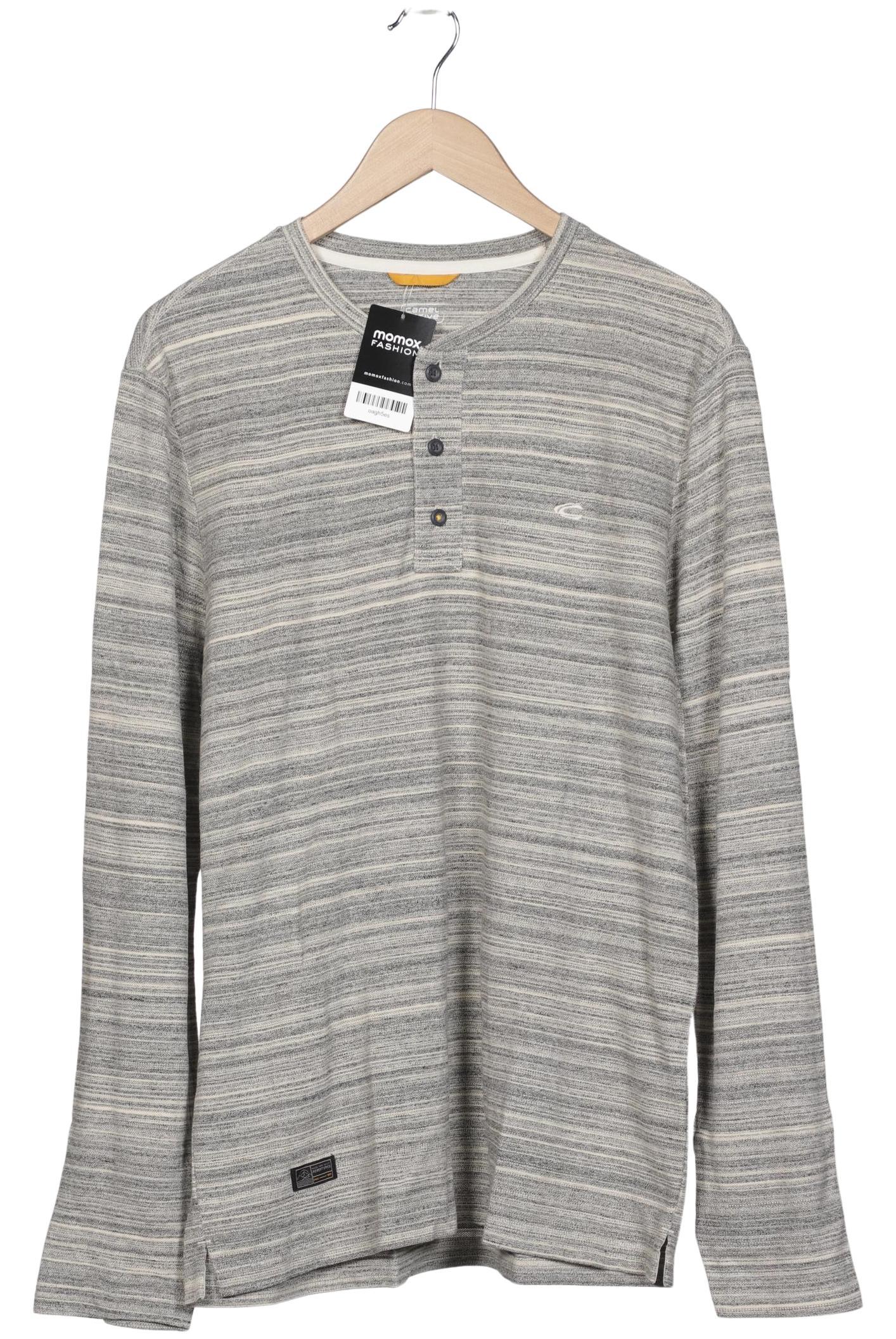 

camel active Herren Langarmshirt, grau, Gr. 52