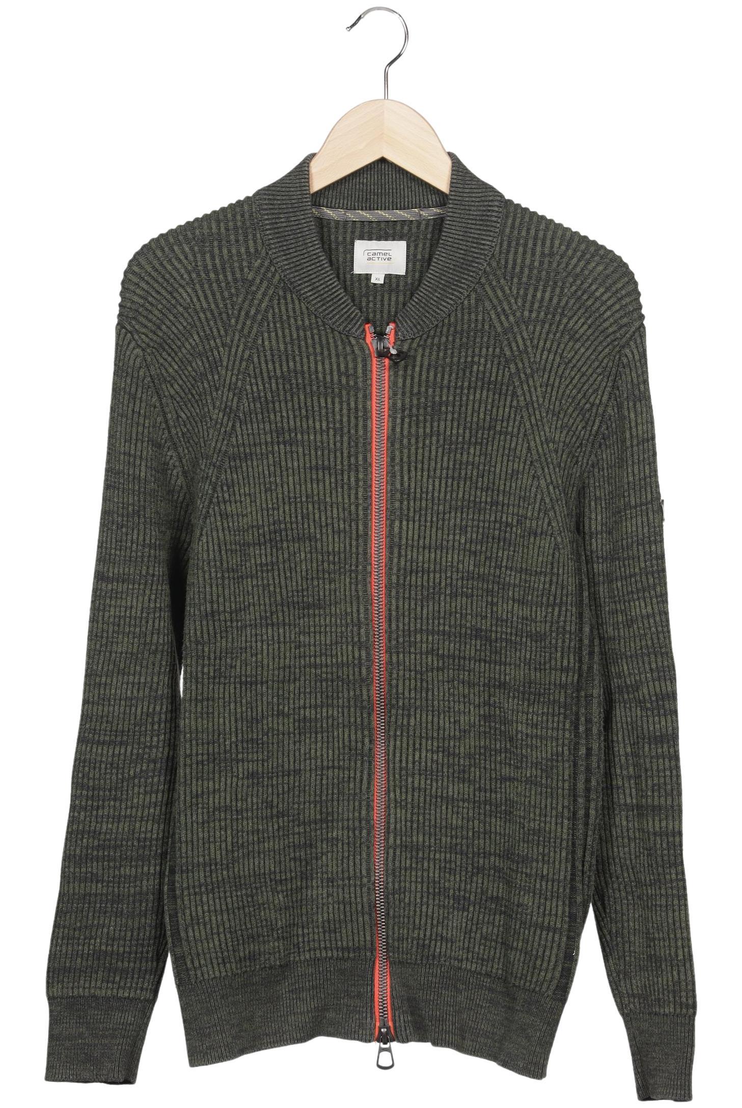 

camel active Herren Strickjacke, grün, Gr. 54