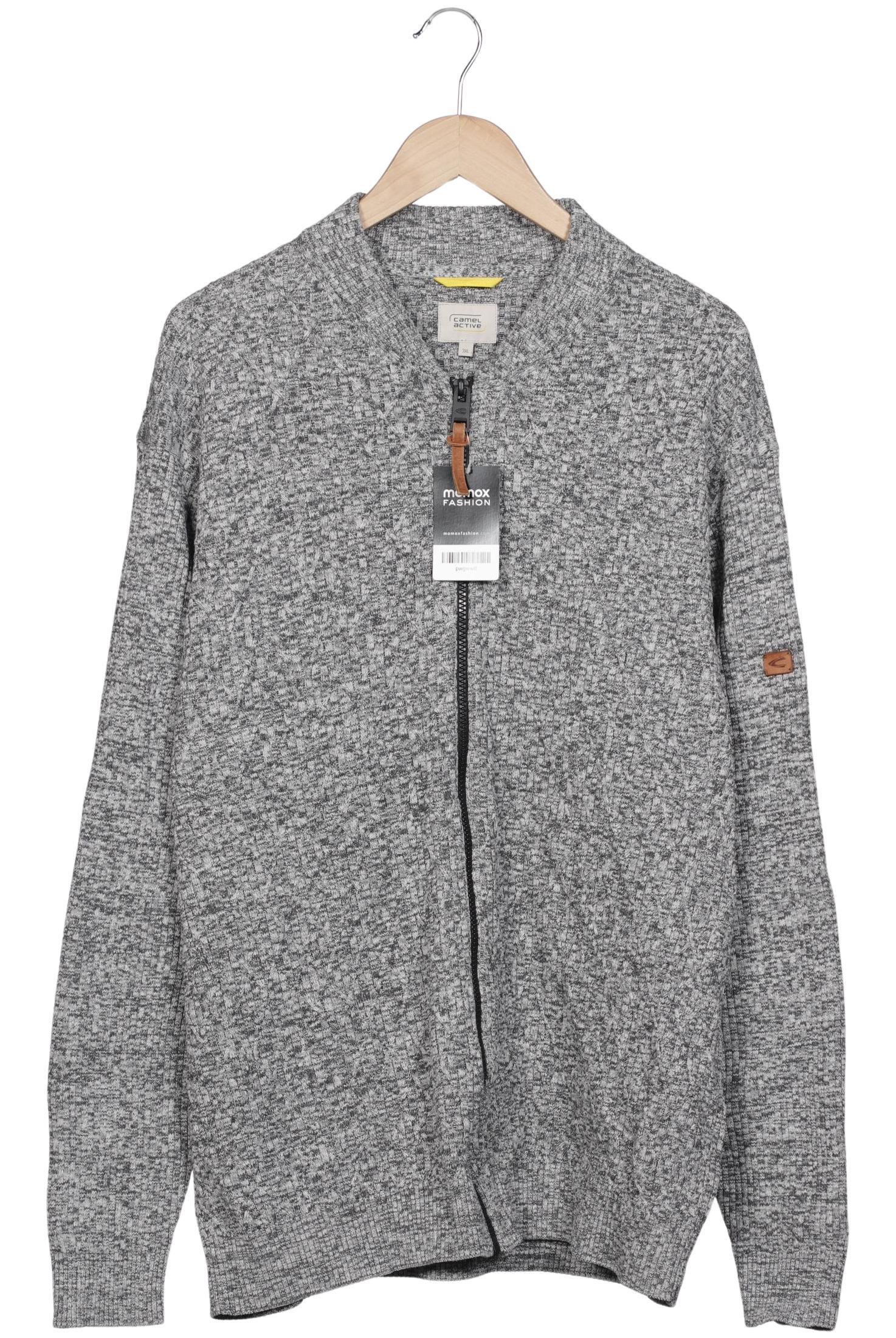 

camel active Herren Strickjacke, grau, Gr. 58