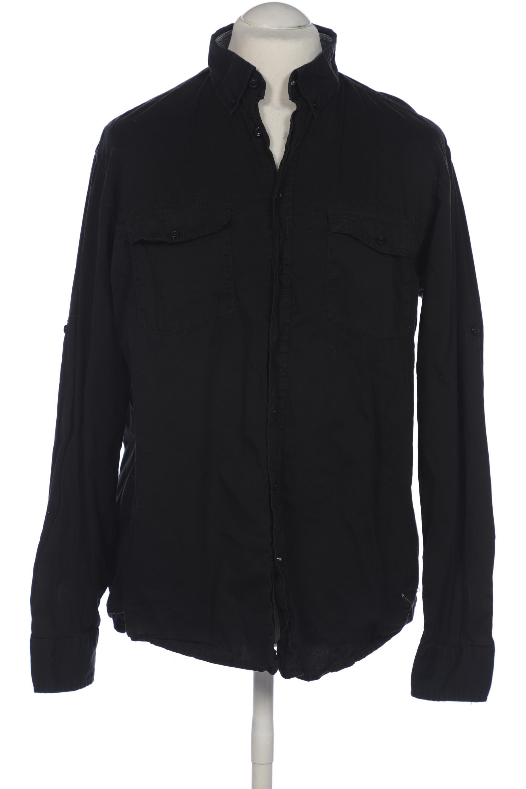 

camel active Herren Hemd, schwarz, Gr. 52