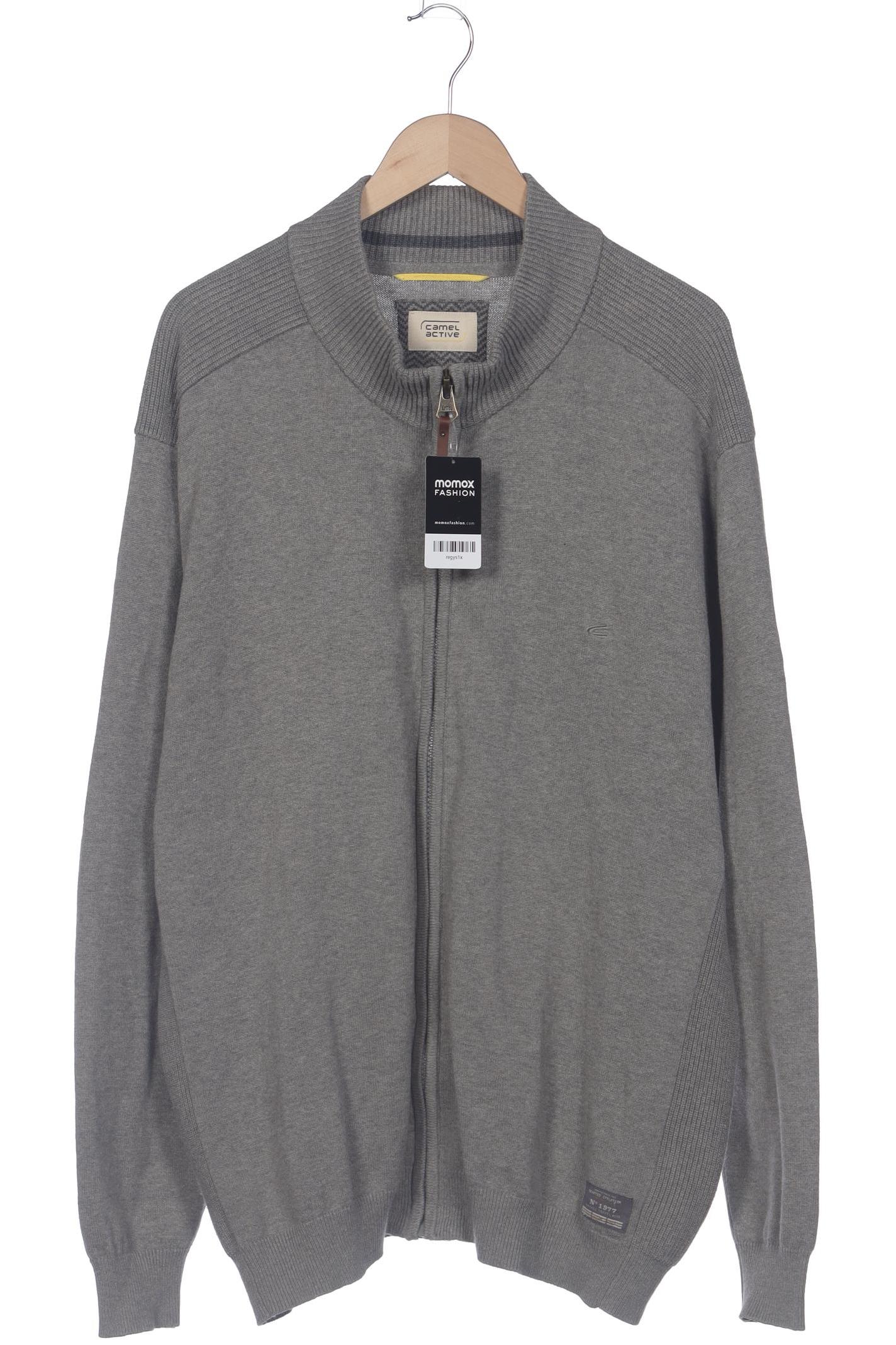 

camel active Herren Strickjacke, grau, Gr. 58