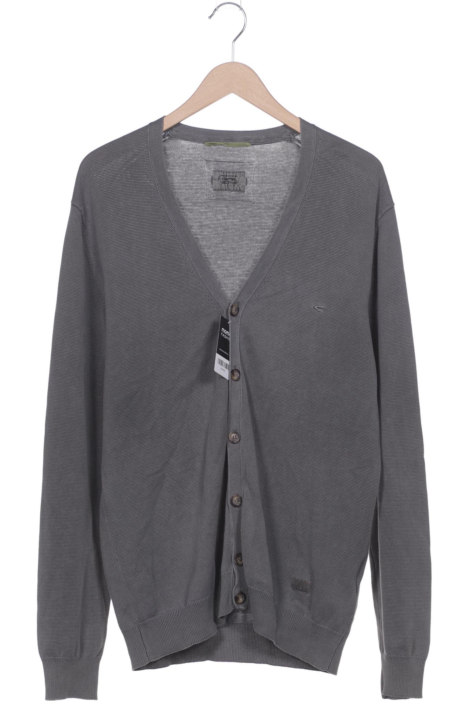

camel active Herren Strickjacke, grau, Gr. 52