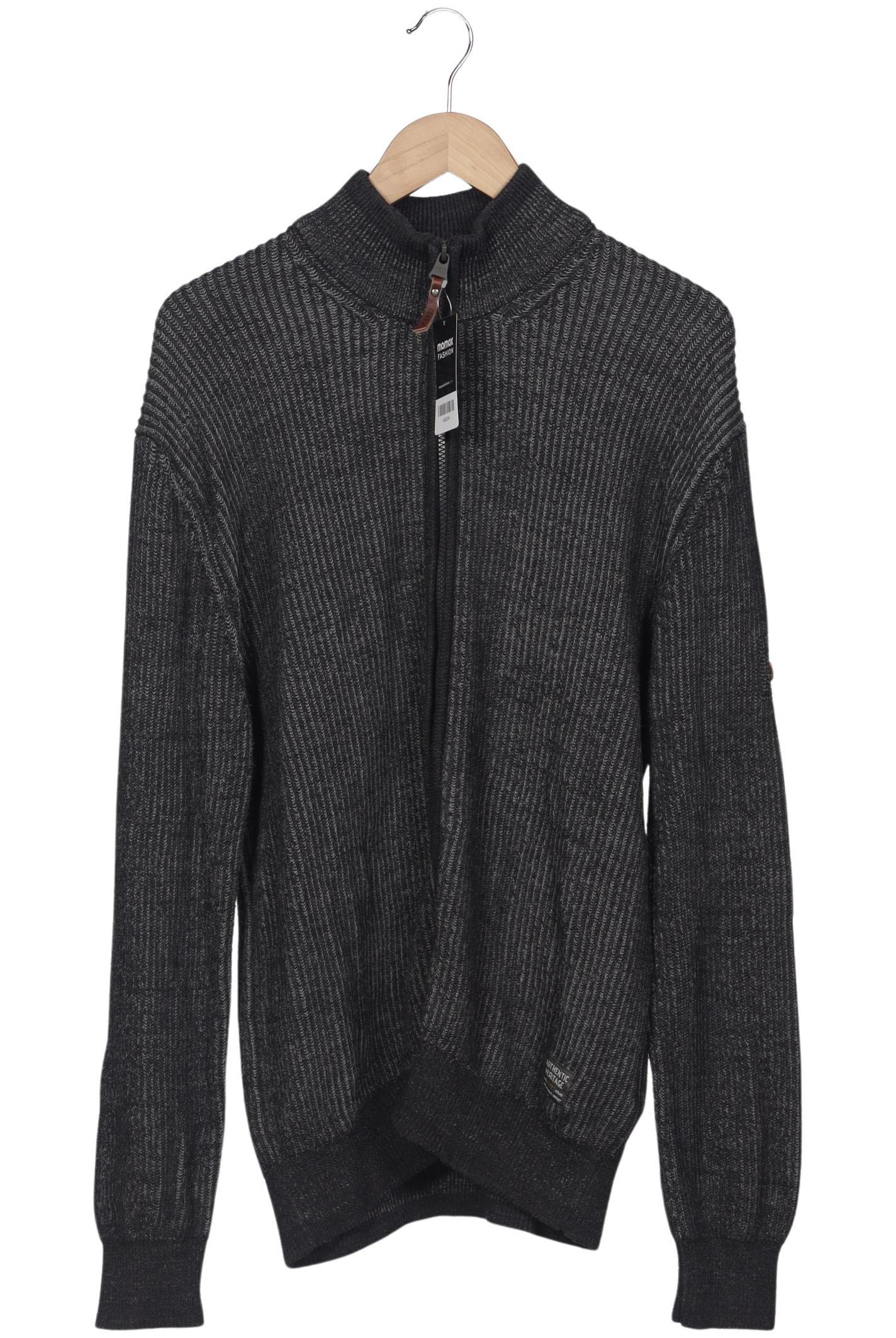 

camel active Herren Strickjacke, grau, Gr. 54