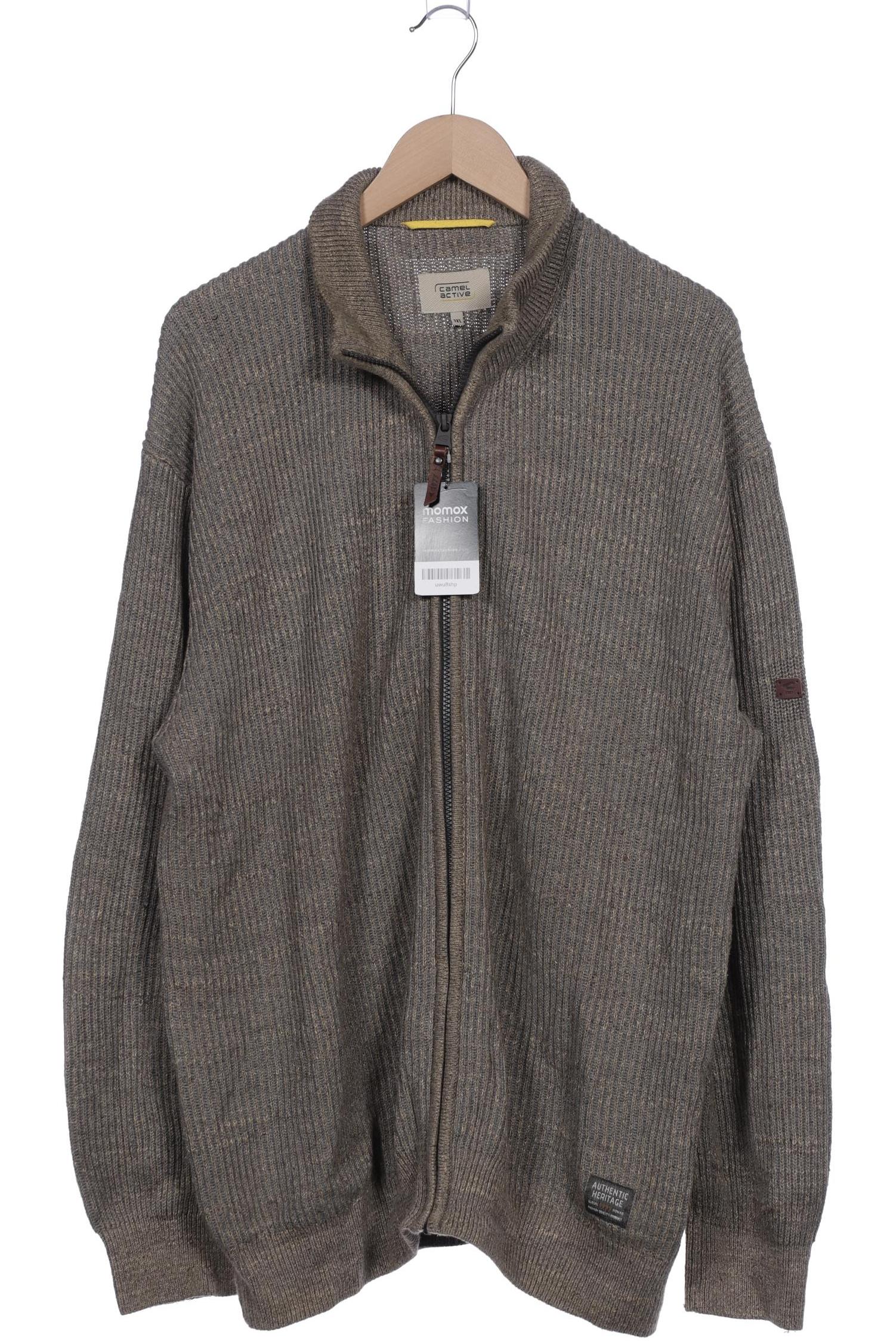 

camel active Herren Strickjacke, grau, Gr. 58