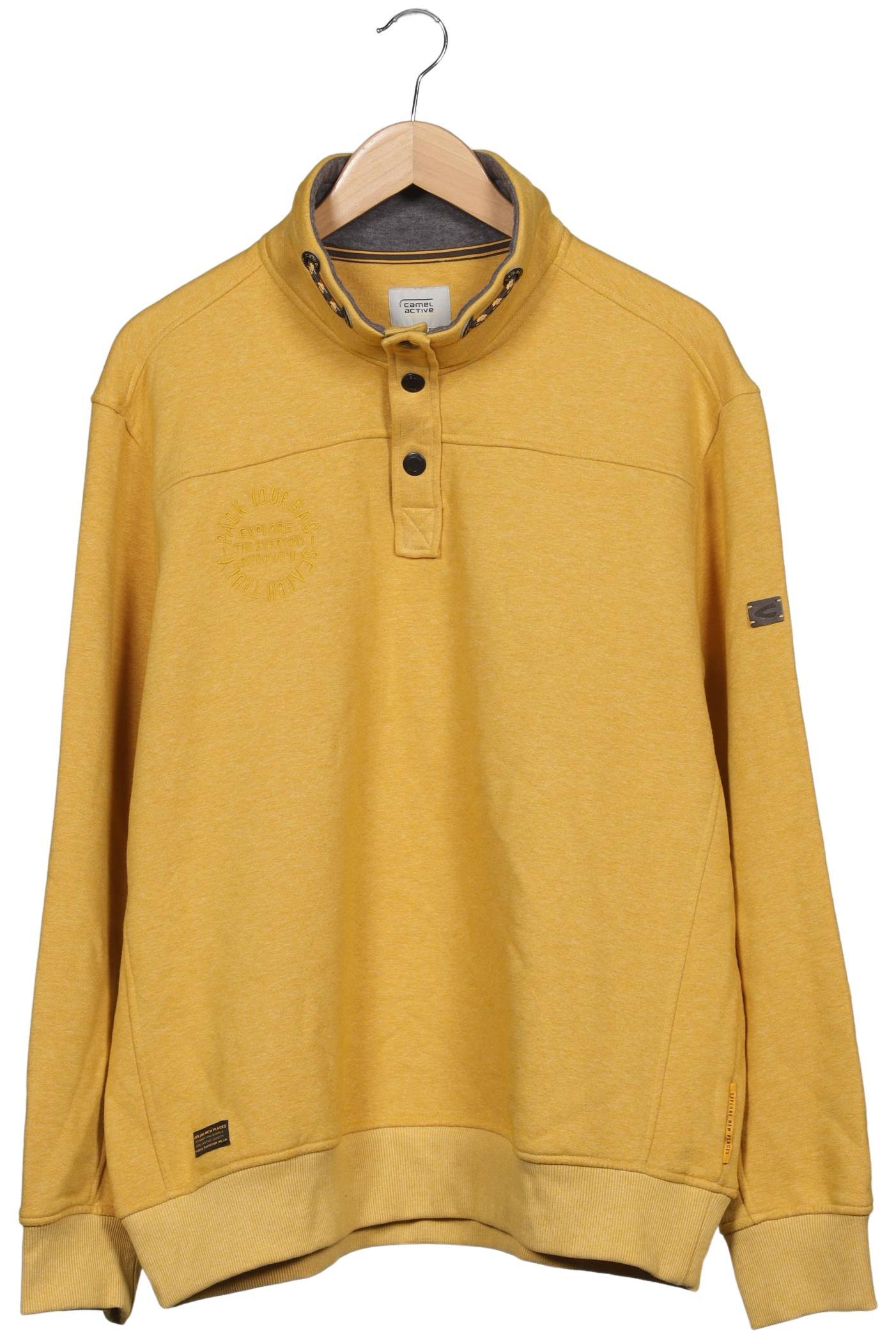 

camel active Herren Sweatshirt, gelb, Gr. 56