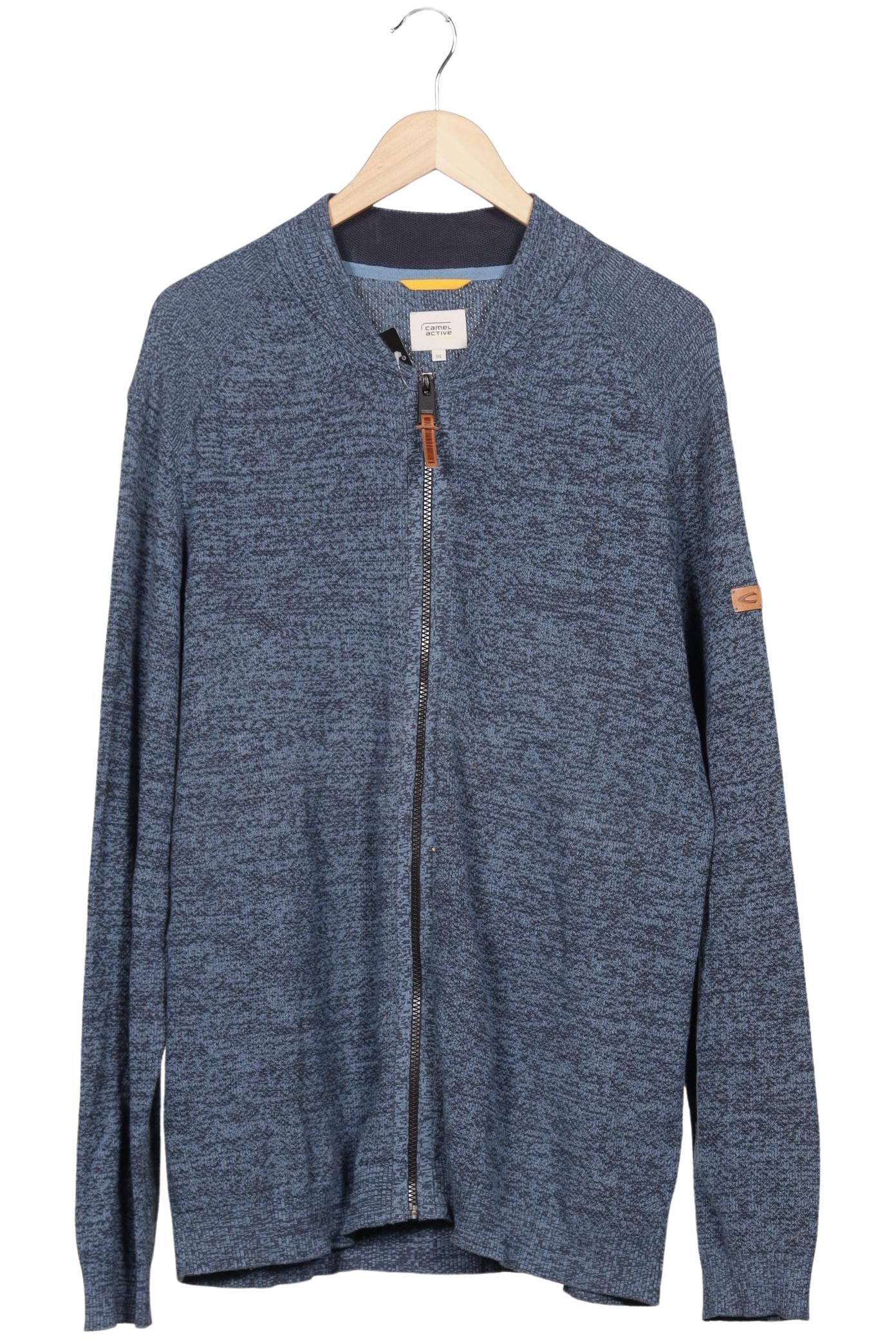 

camel active Herren Strickjacke, blau, Gr. 58