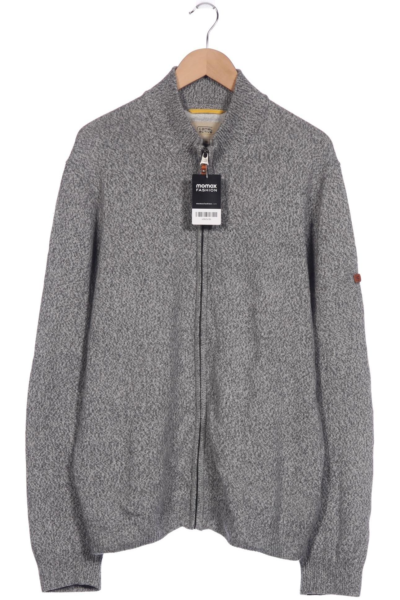 

camel active Herren Strickjacke, grau, Gr. 54
