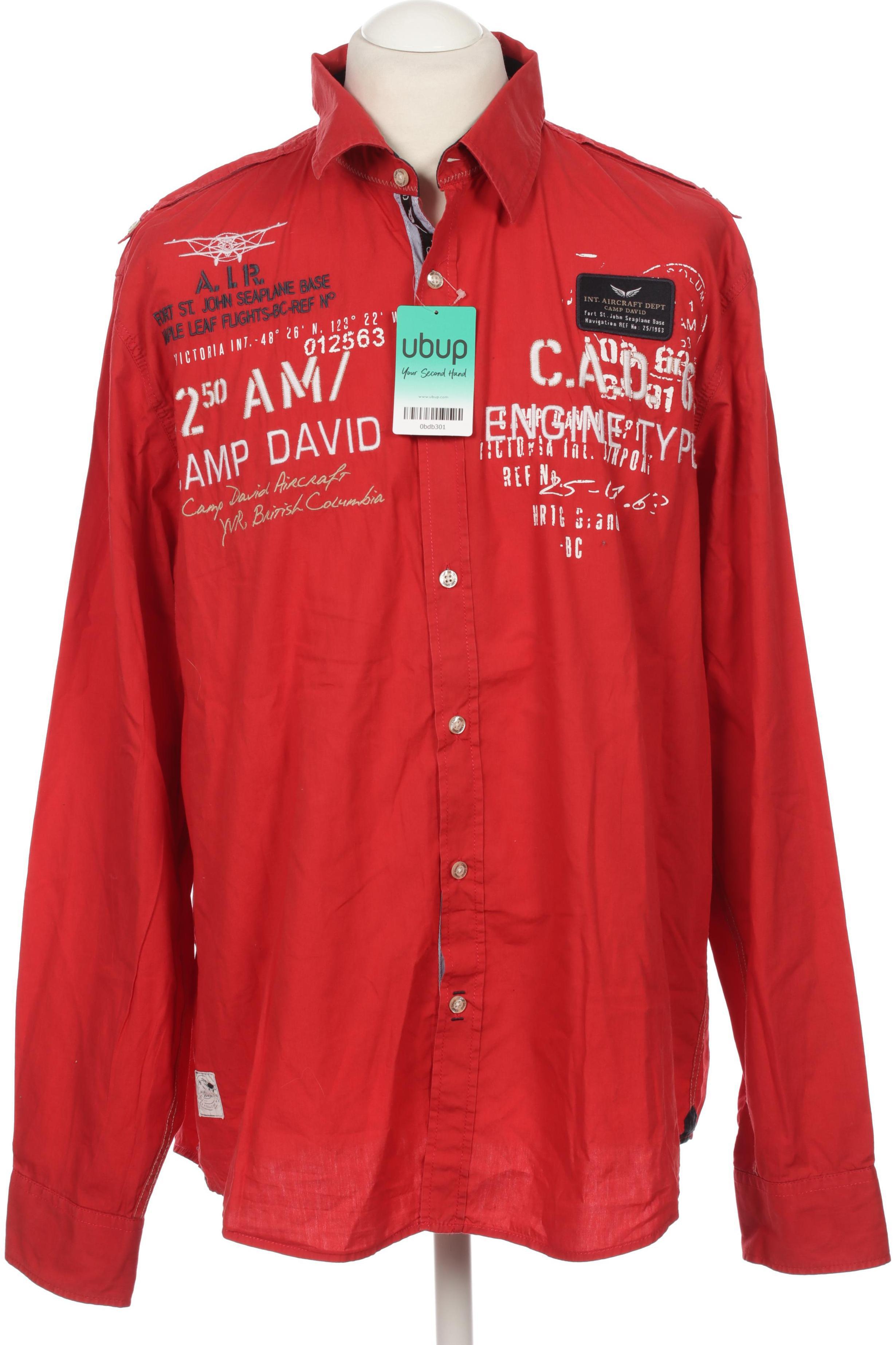 

Camp David Herren Hemd, rot, Gr.