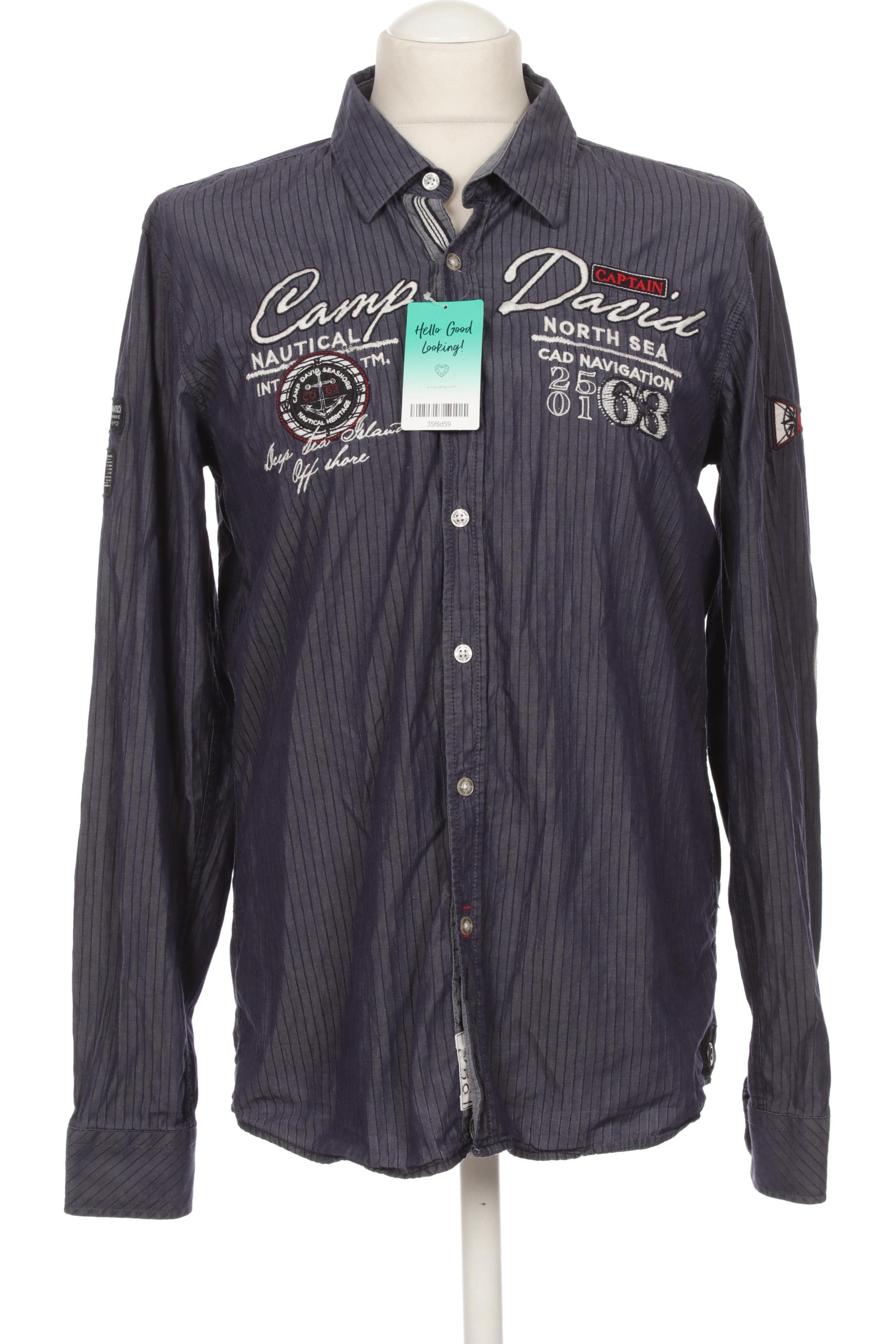 

Camp David Herren Hemd, lila, Gr.