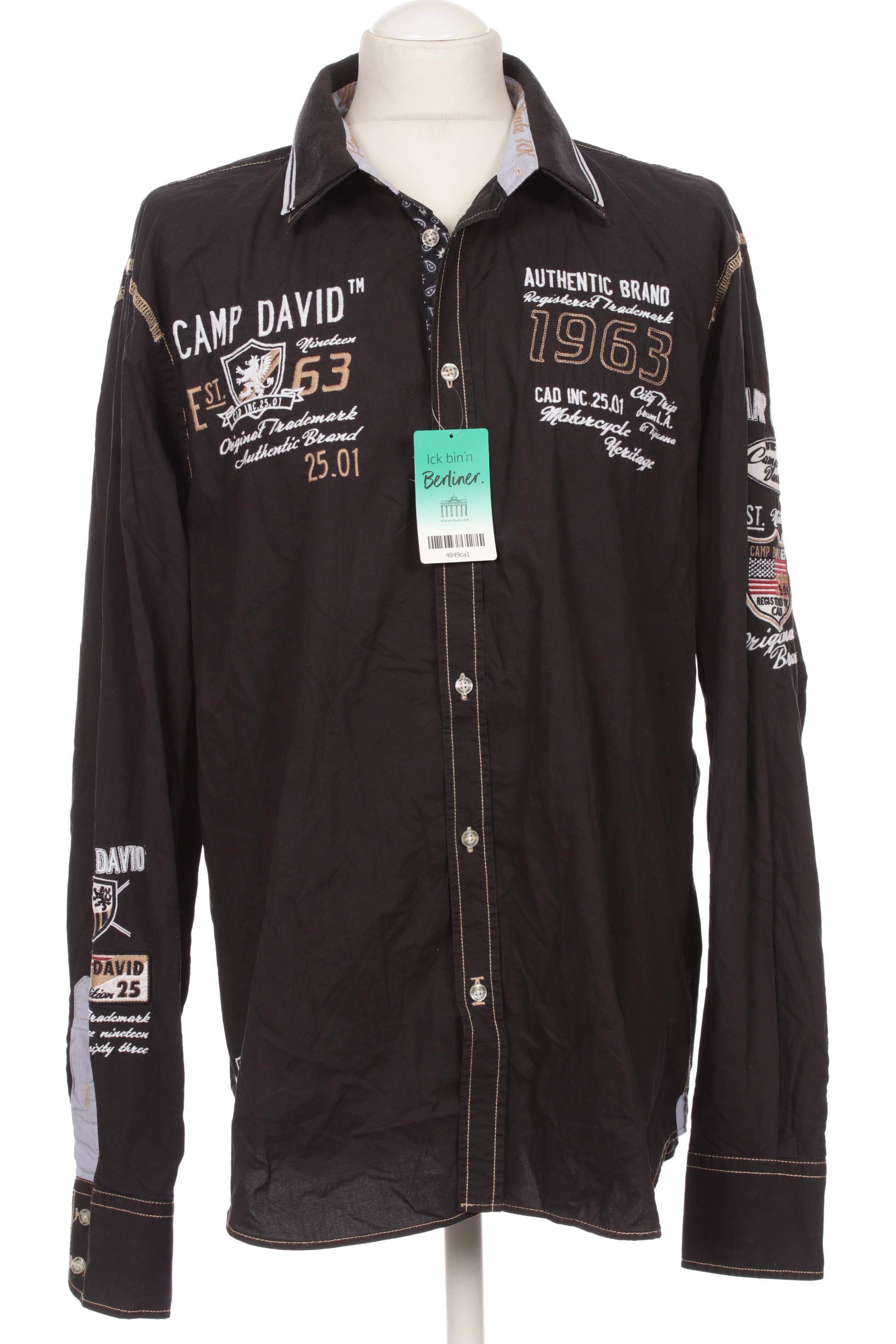 Thumbnail - Camp David Herren Hemd, schwarz, Gr.