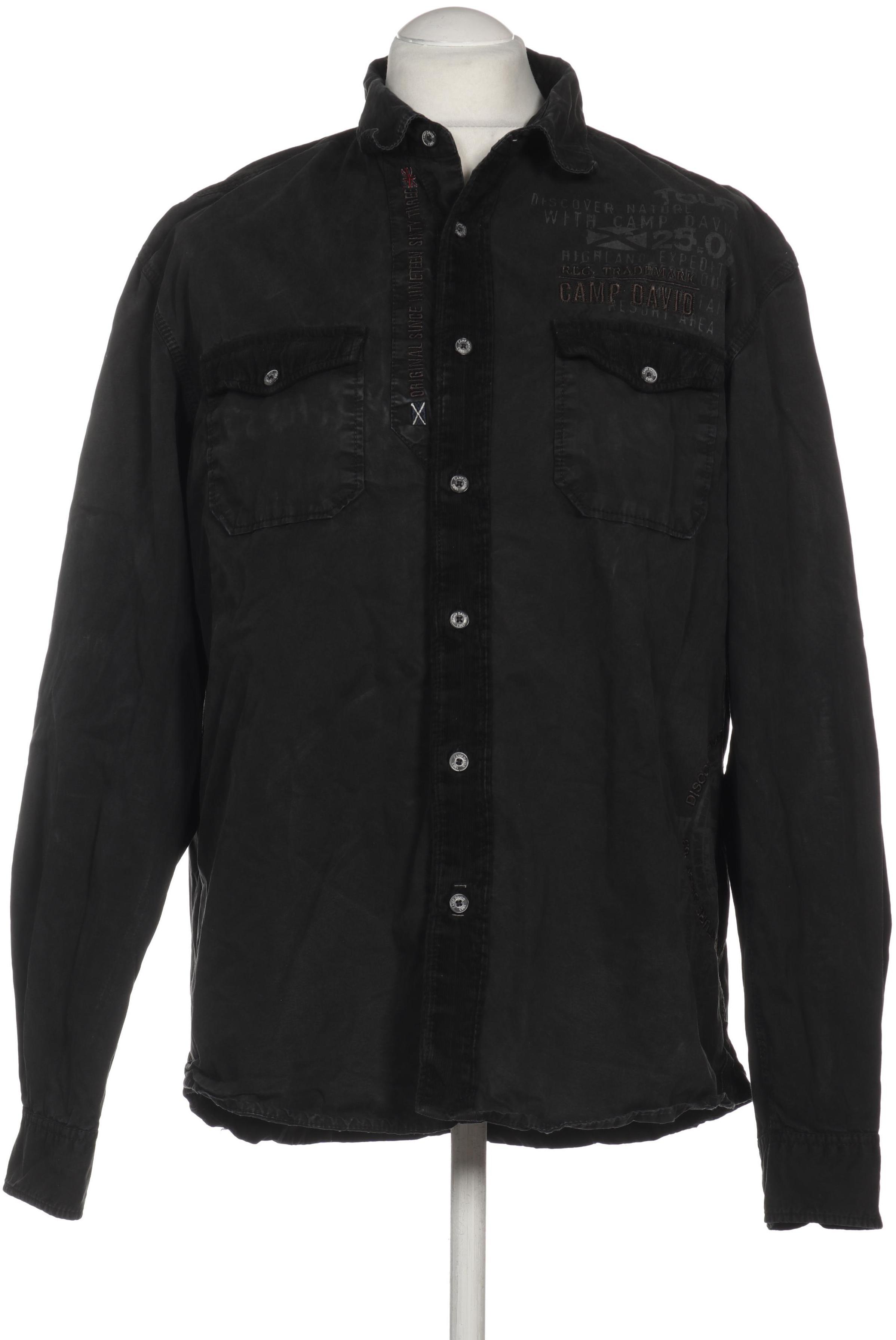 

Camp David Herren Hemd, schwarz, Gr.