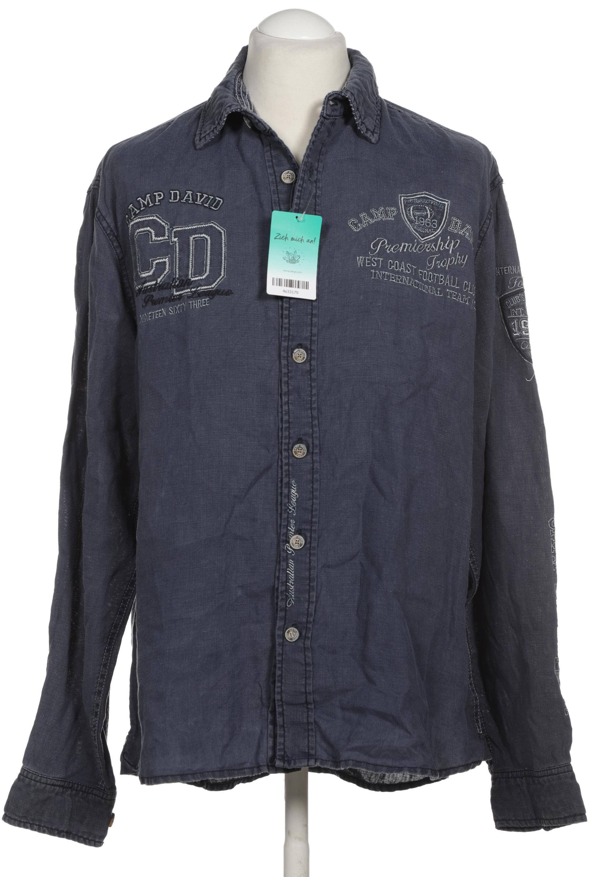 

Camp David Herren Hemd, blau, Gr.