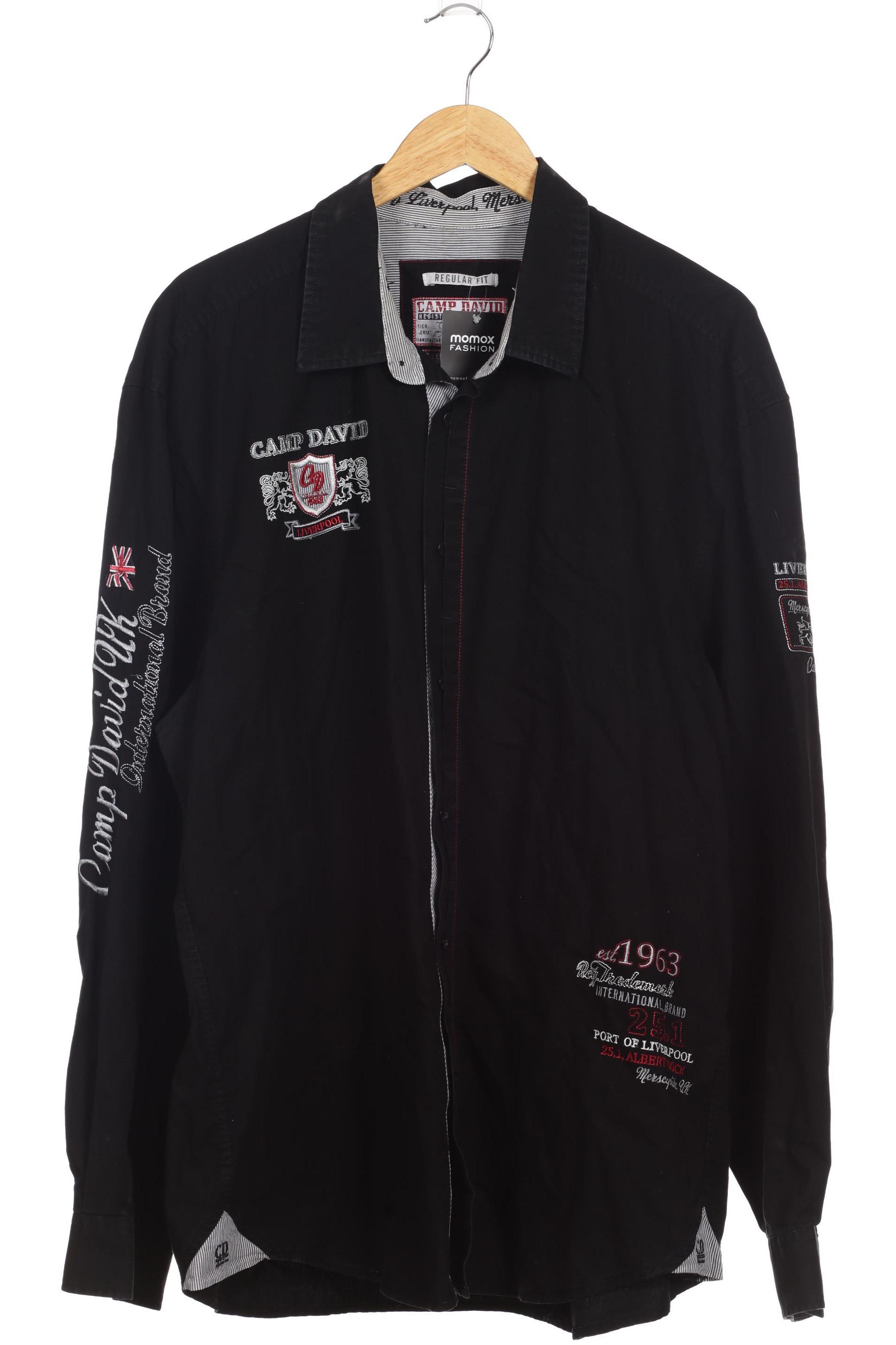 

Camp David Herren Hemd, schwarz, Gr.
